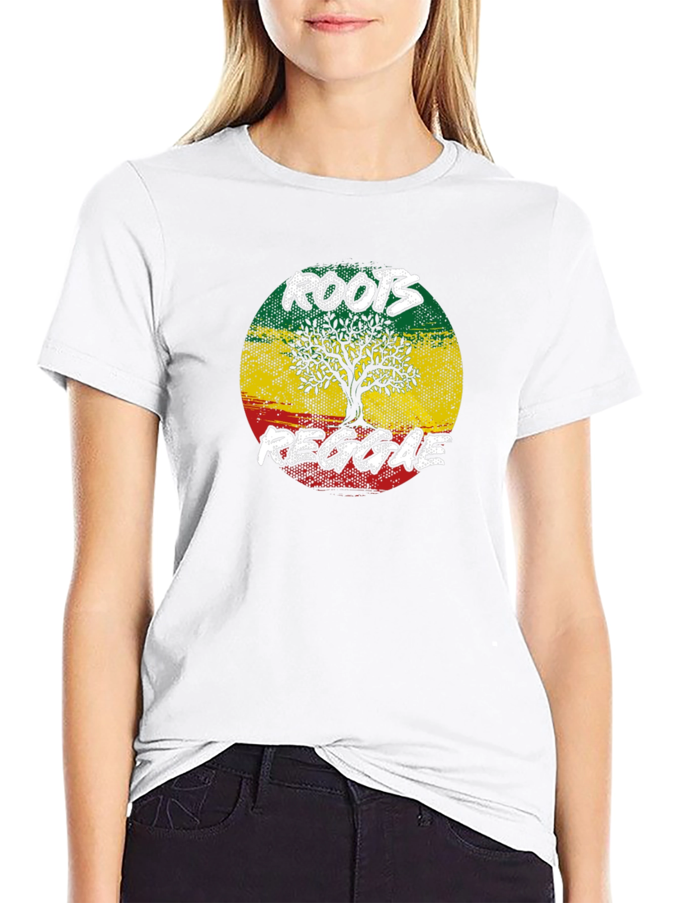 Roots Reggae Tree Graphic T-Shirt