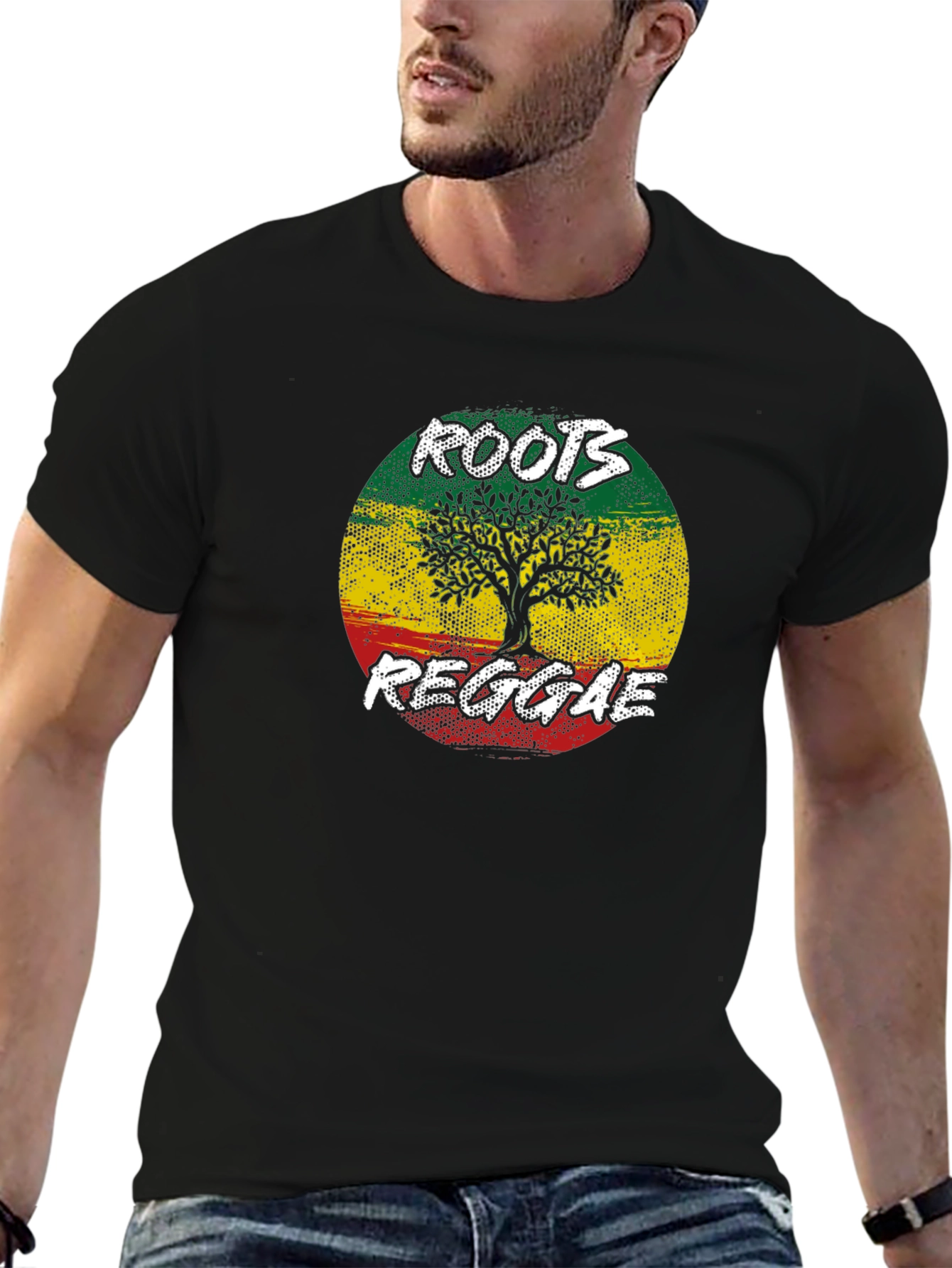 Roots Reggae Tree Graphic T-Shirt