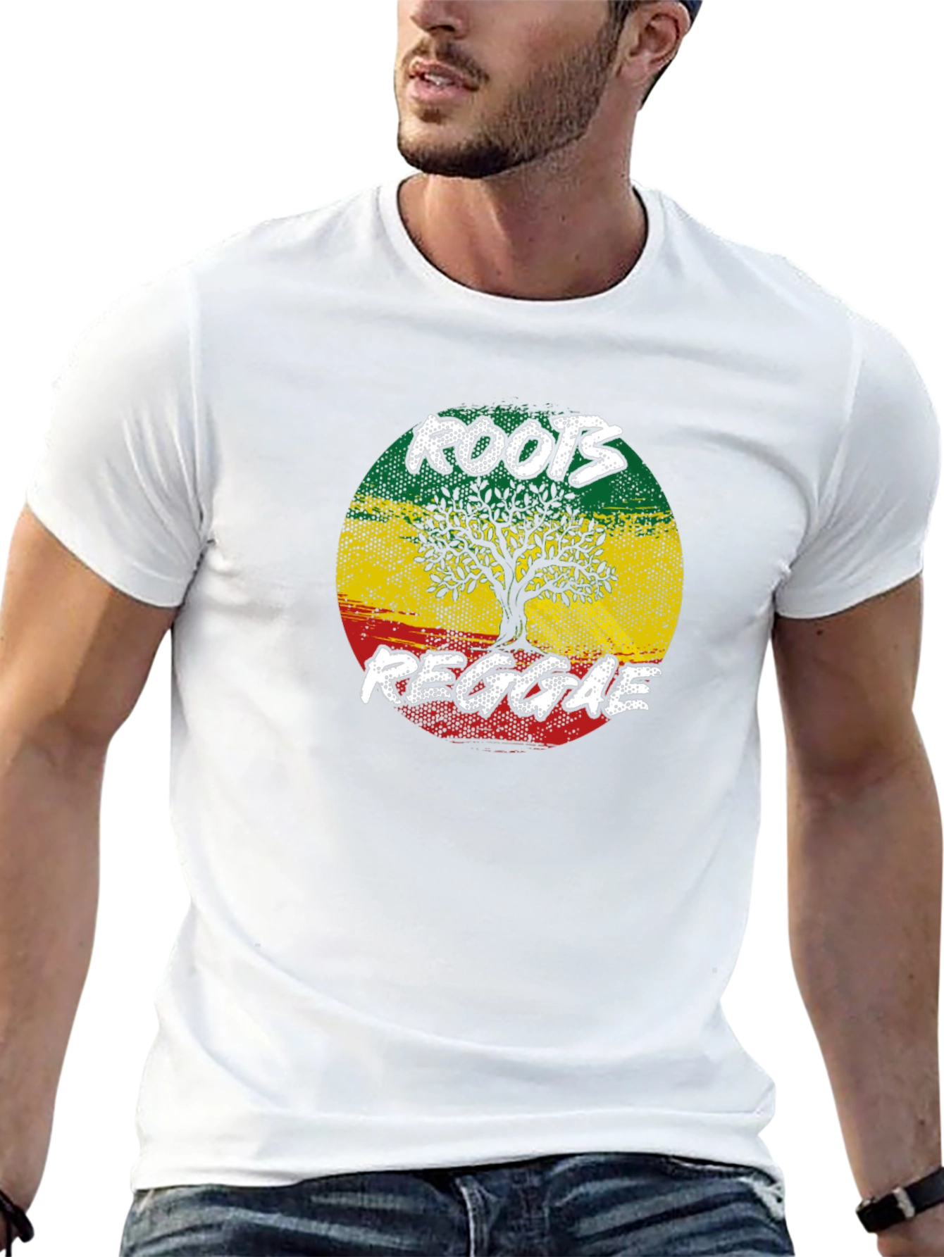 Roots Reggae Tree Graphic T-Shirt