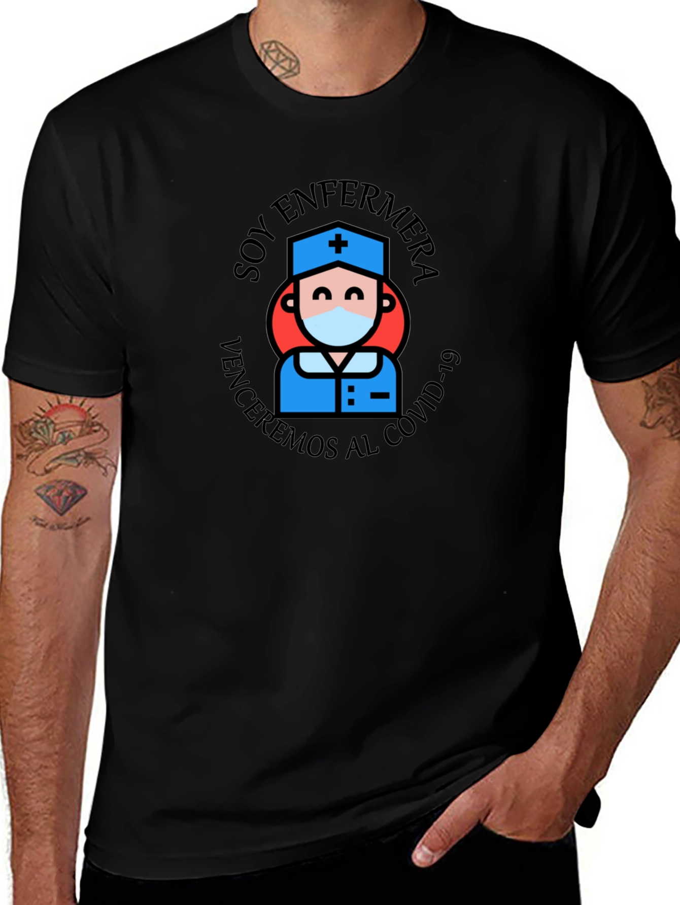 Soy Enfermera T-Shirt: COVID-19 Nurse Hero Tee