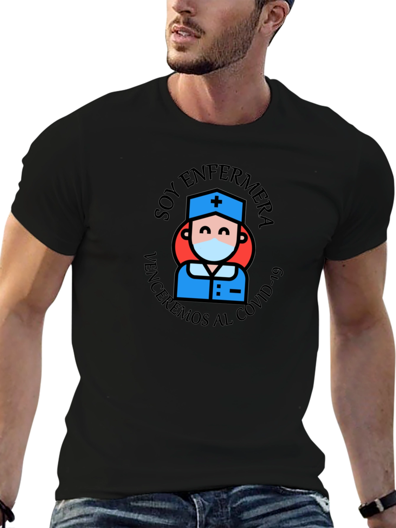Soy Enfermera T-Shirt: COVID-19 Nurse Hero Tee