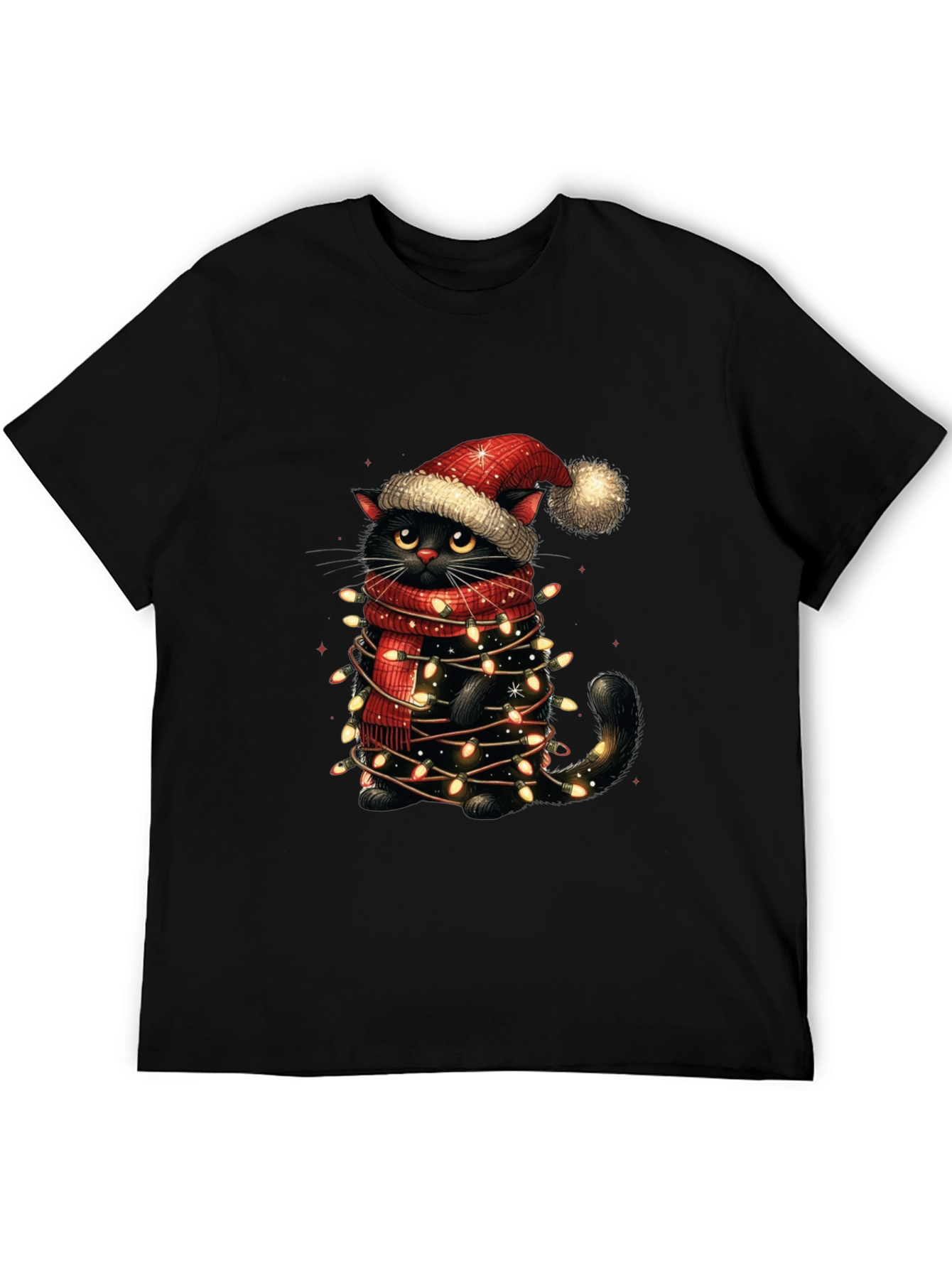 Festive Feline Christmas T-Shirt