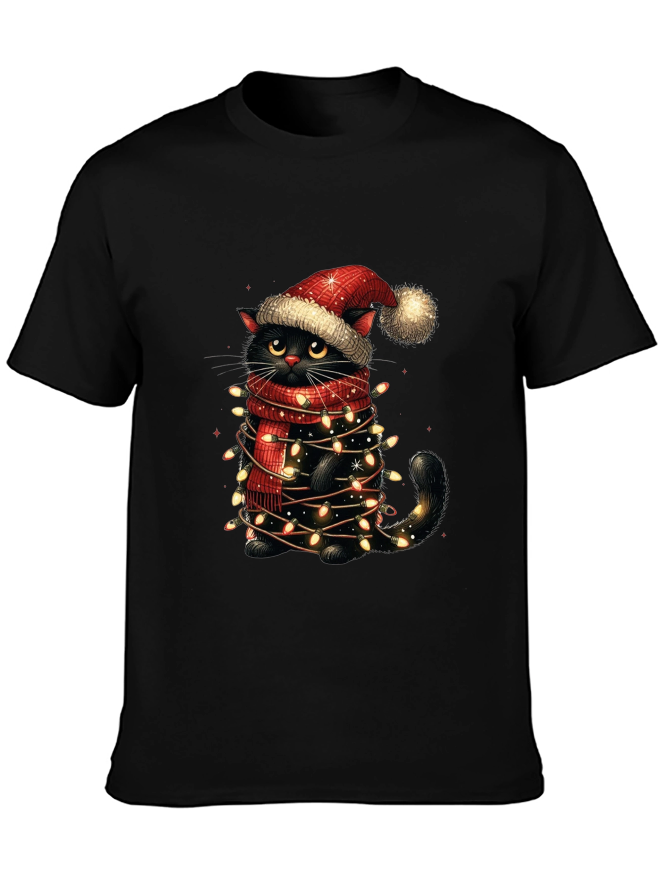 Festive Feline Christmas T-Shirt