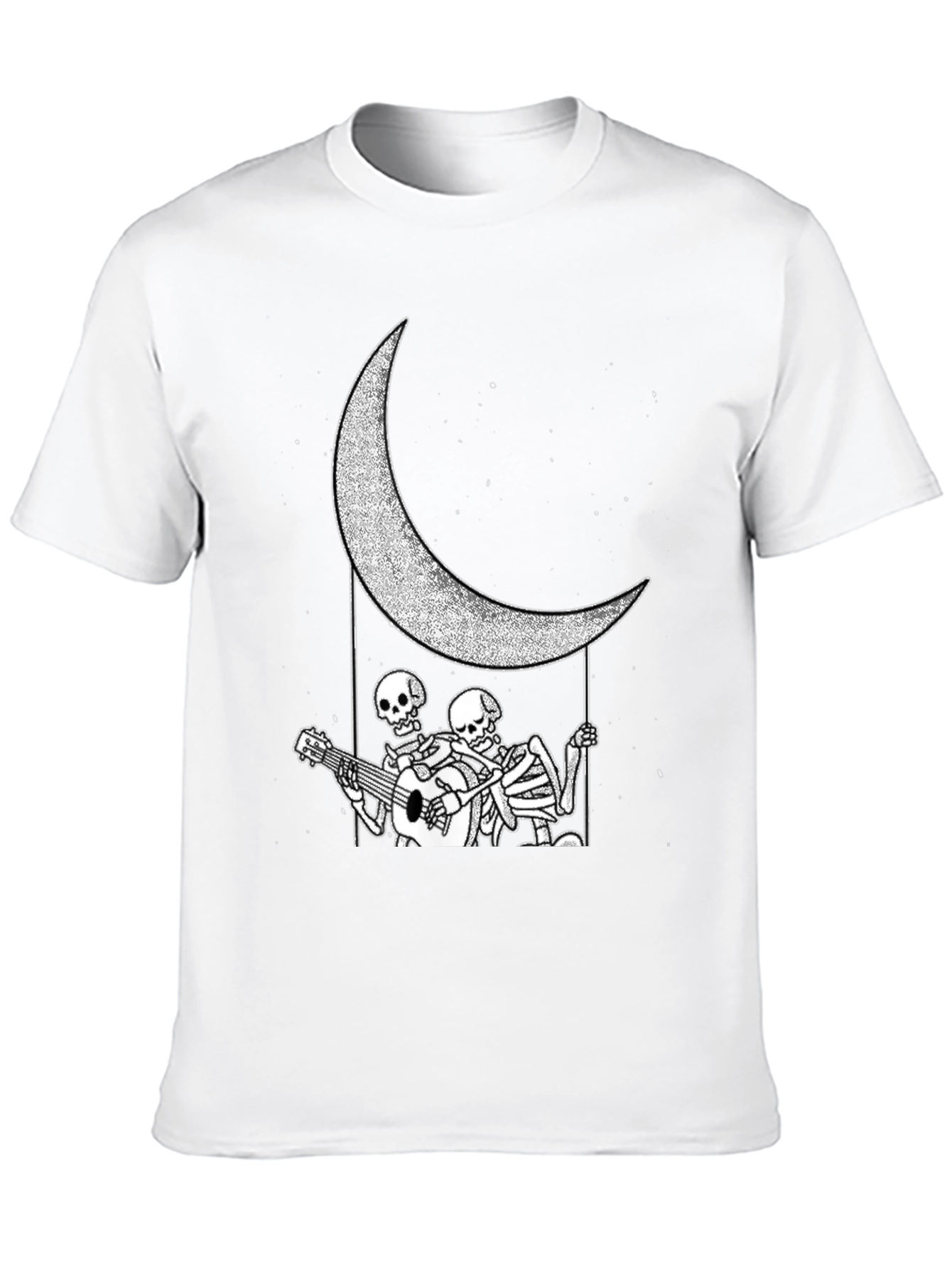 Skeleton Moon Serenade Graphic Tee