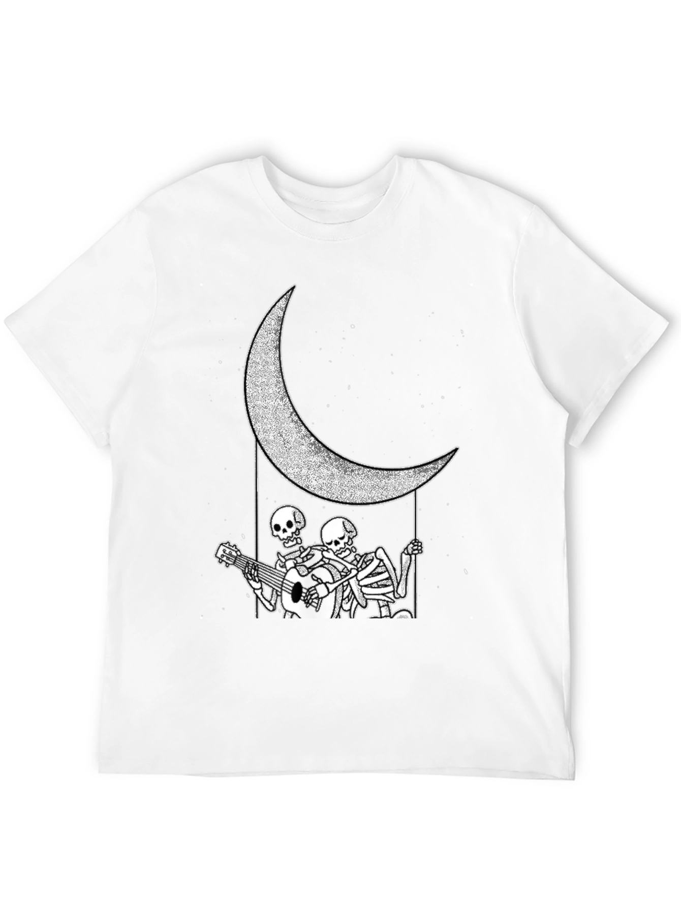 Skeleton Moon Serenade Graphic Tee