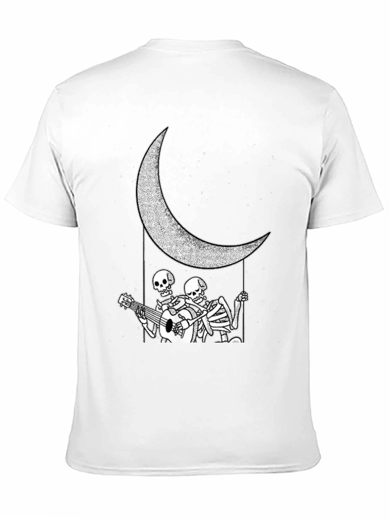 Skeleton Moon Serenade Graphic Tee