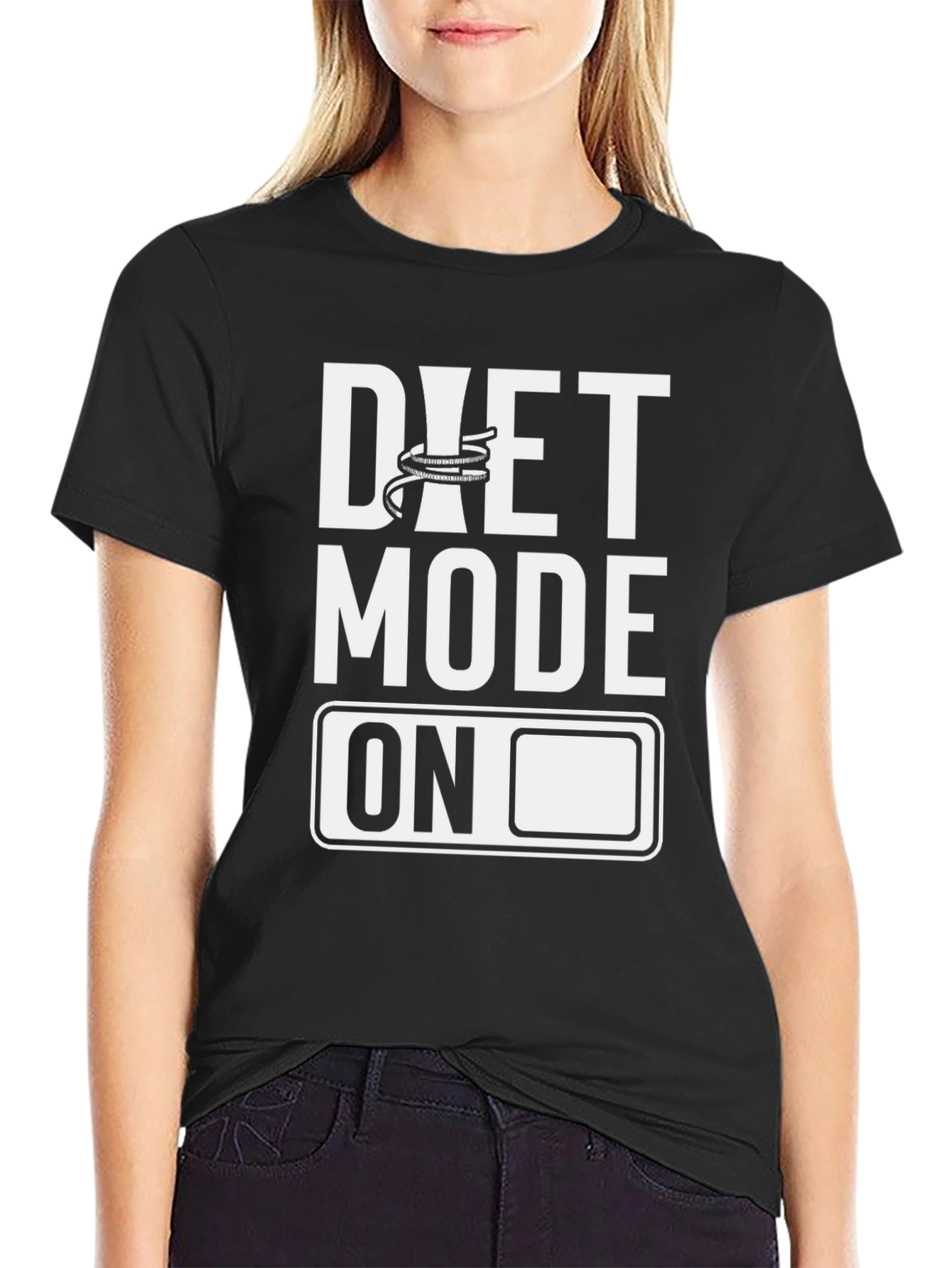 Diet Mode On Graphic Tee - Fitness Motivation Shirt