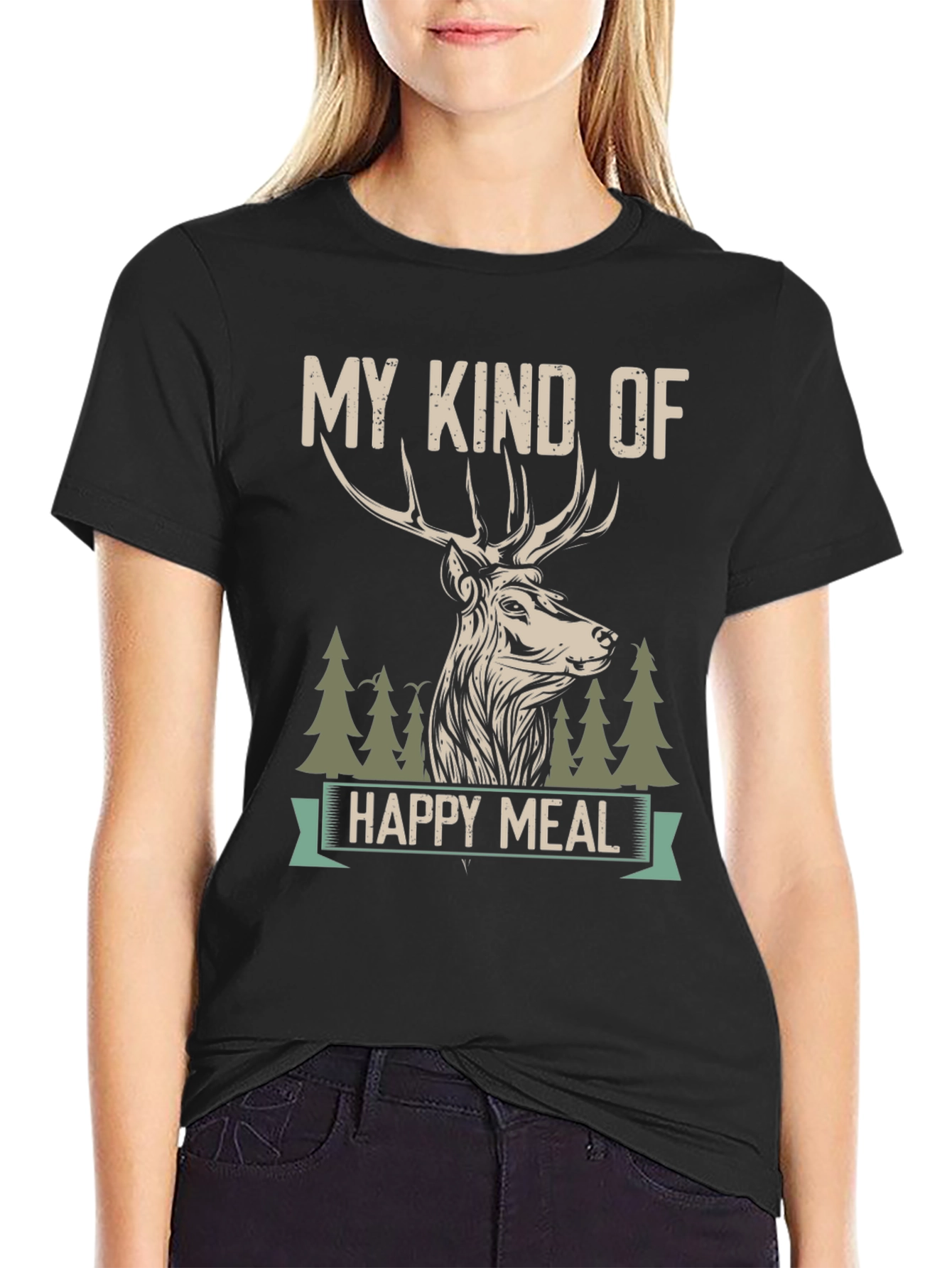 My Kind of Happy Meal Deer Graphic Tee