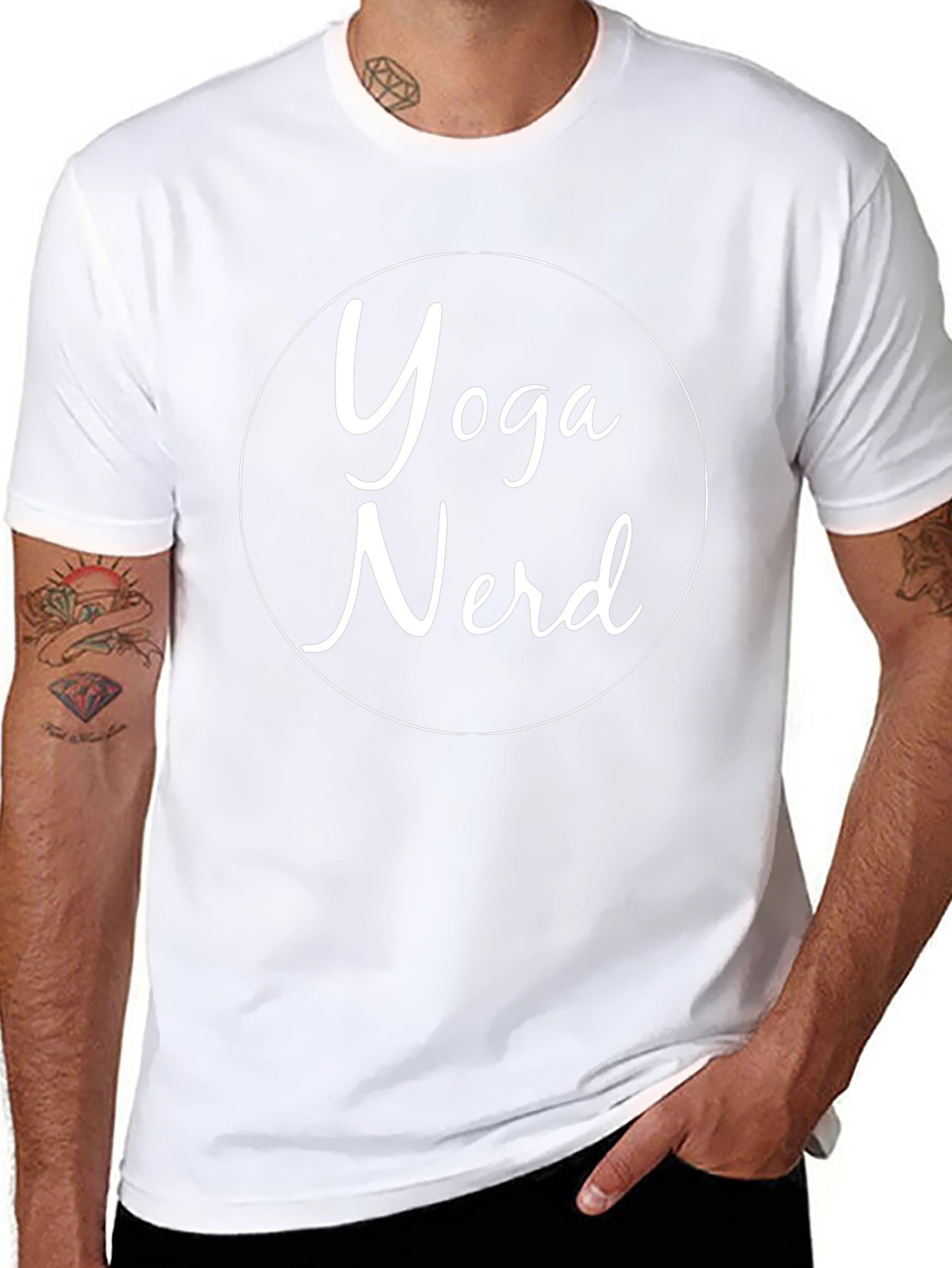Yoga Nerd Tee - Black Cotton T-Shirt