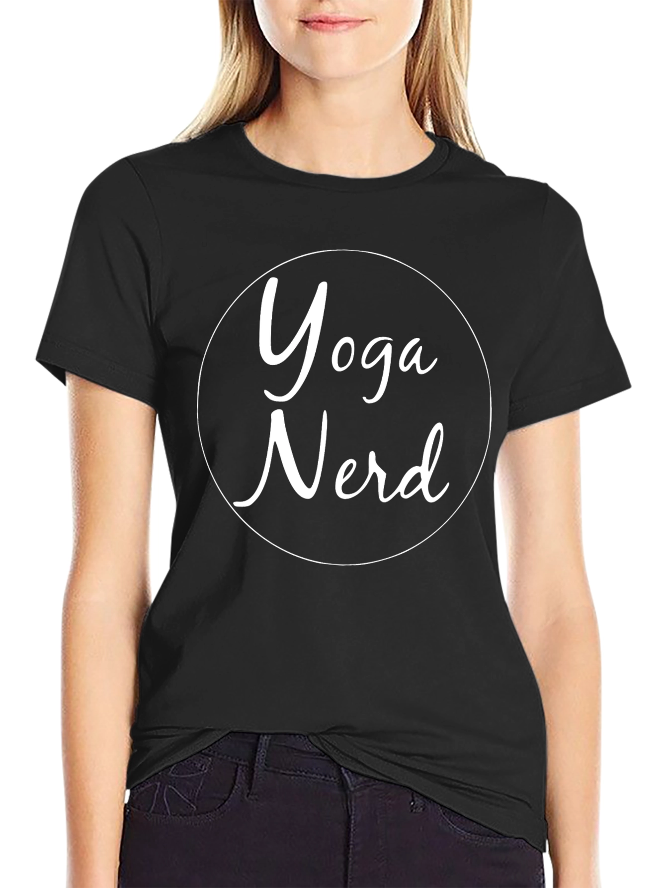 Yoga Nerd Tee - Black Cotton T-Shirt