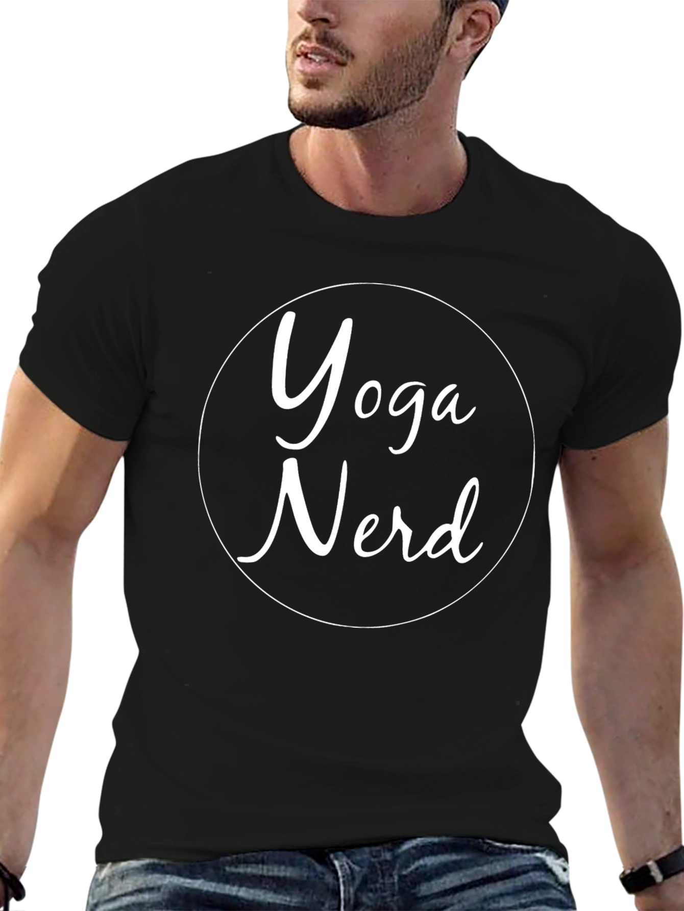 Yoga Nerd Tee - Black Cotton T-Shirt