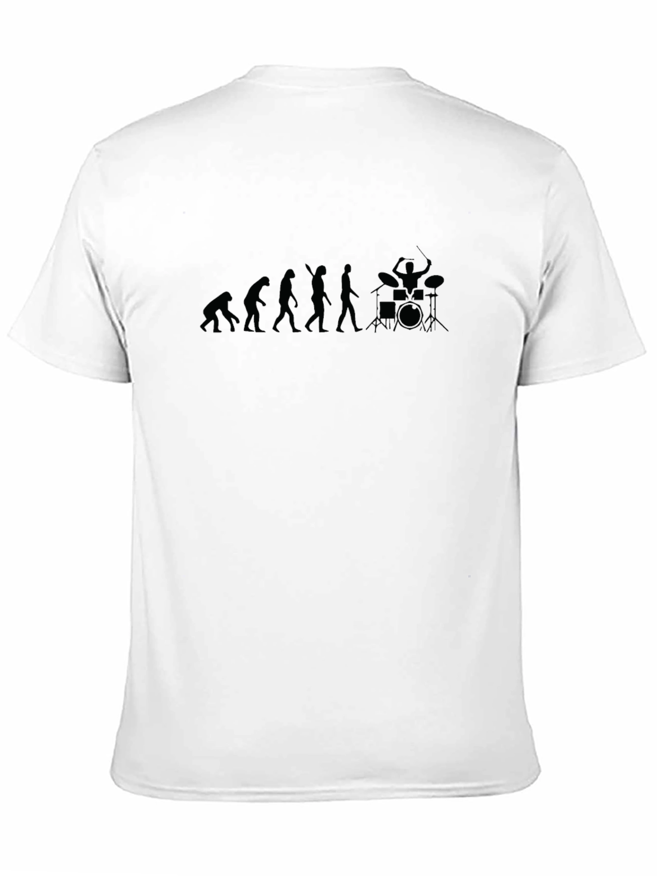Evolution of Drumming Black T-Shirt