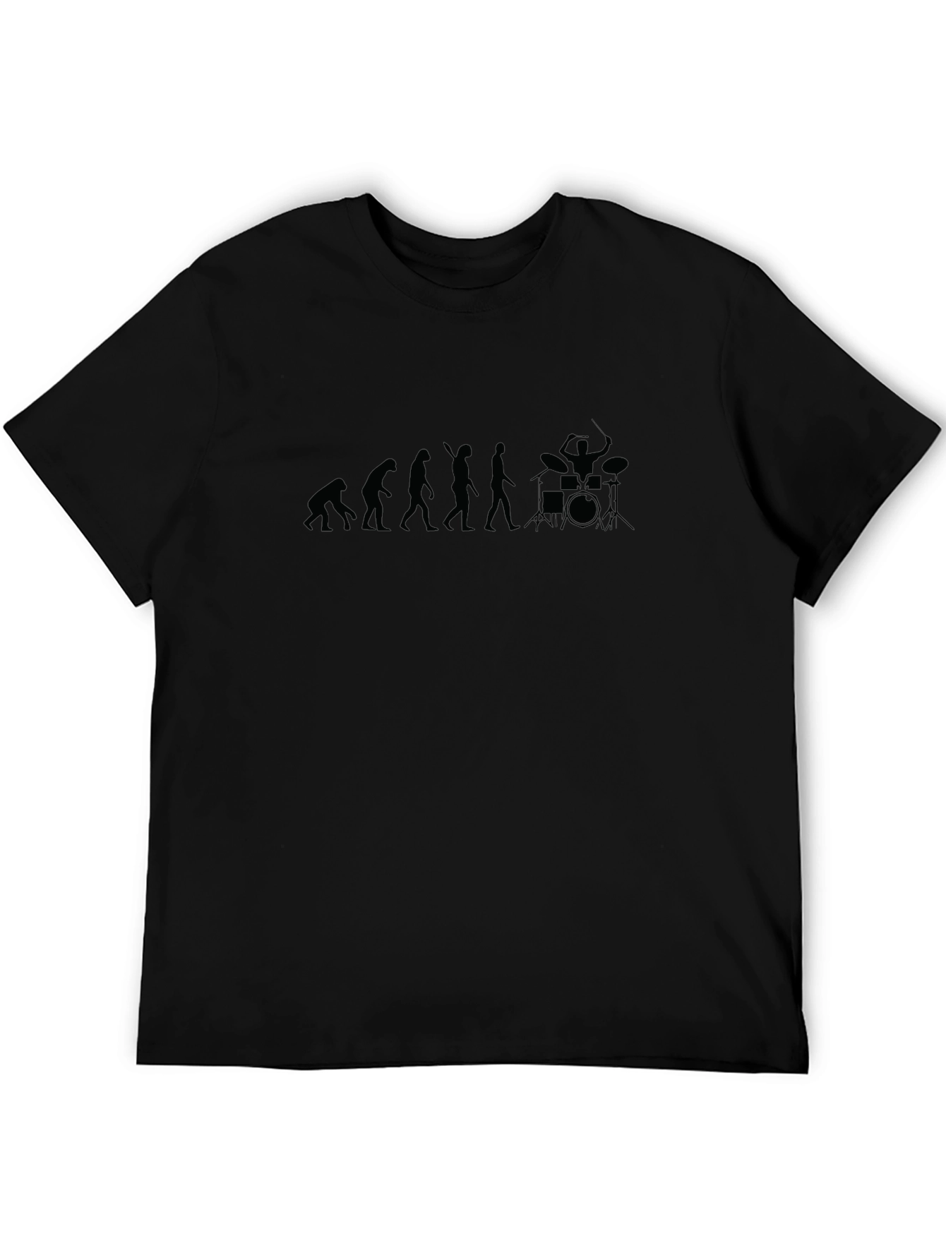 Evolution of Drumming Black T-Shirt