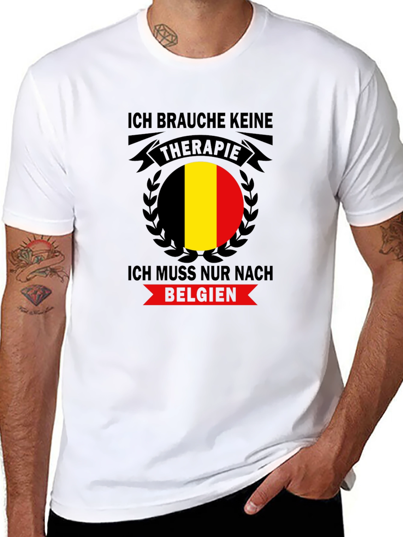 Belgium Therapy Black T-Shirt