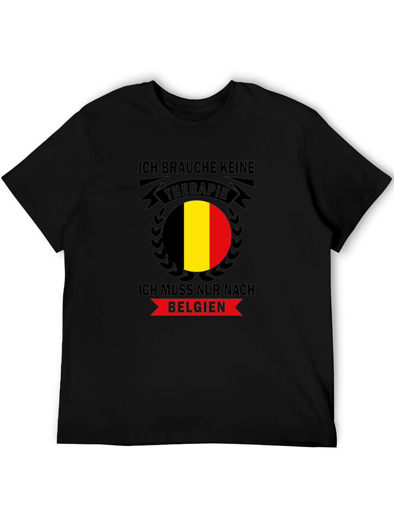 Belgium Therapy Black T-Shirt
