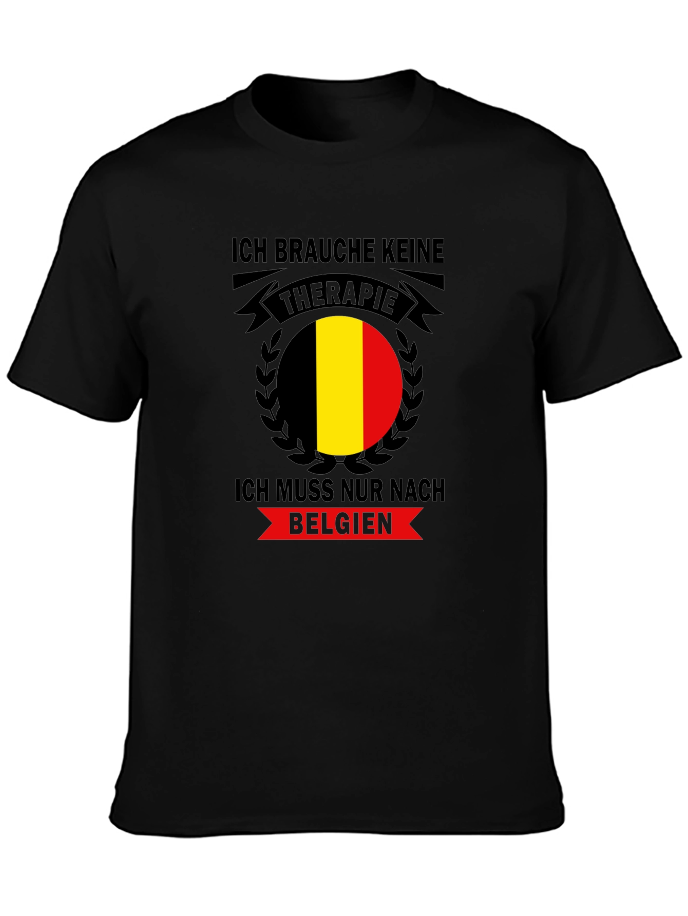 Belgium Therapy Black T-Shirt