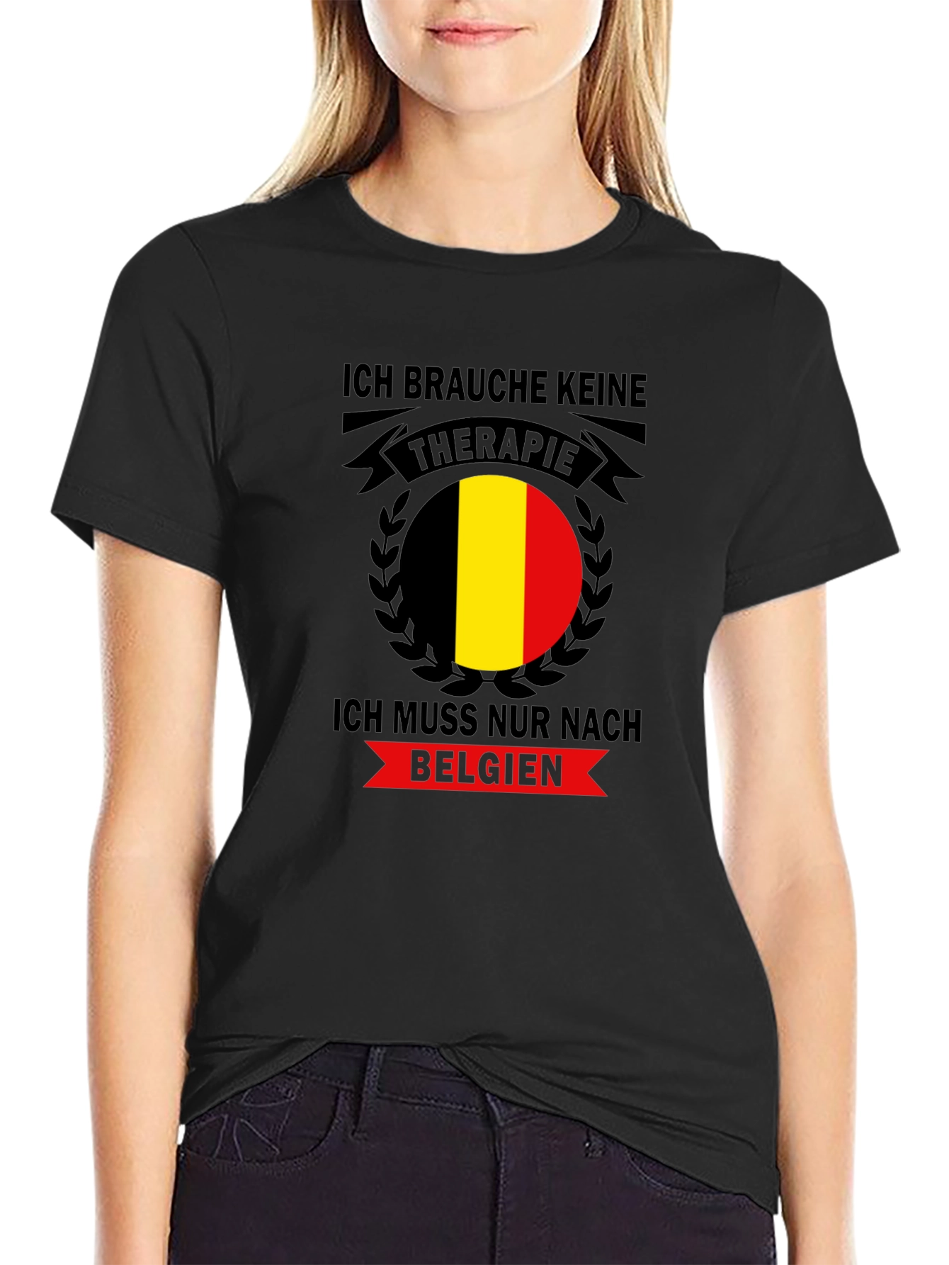 Belgium Therapy Black T-Shirt