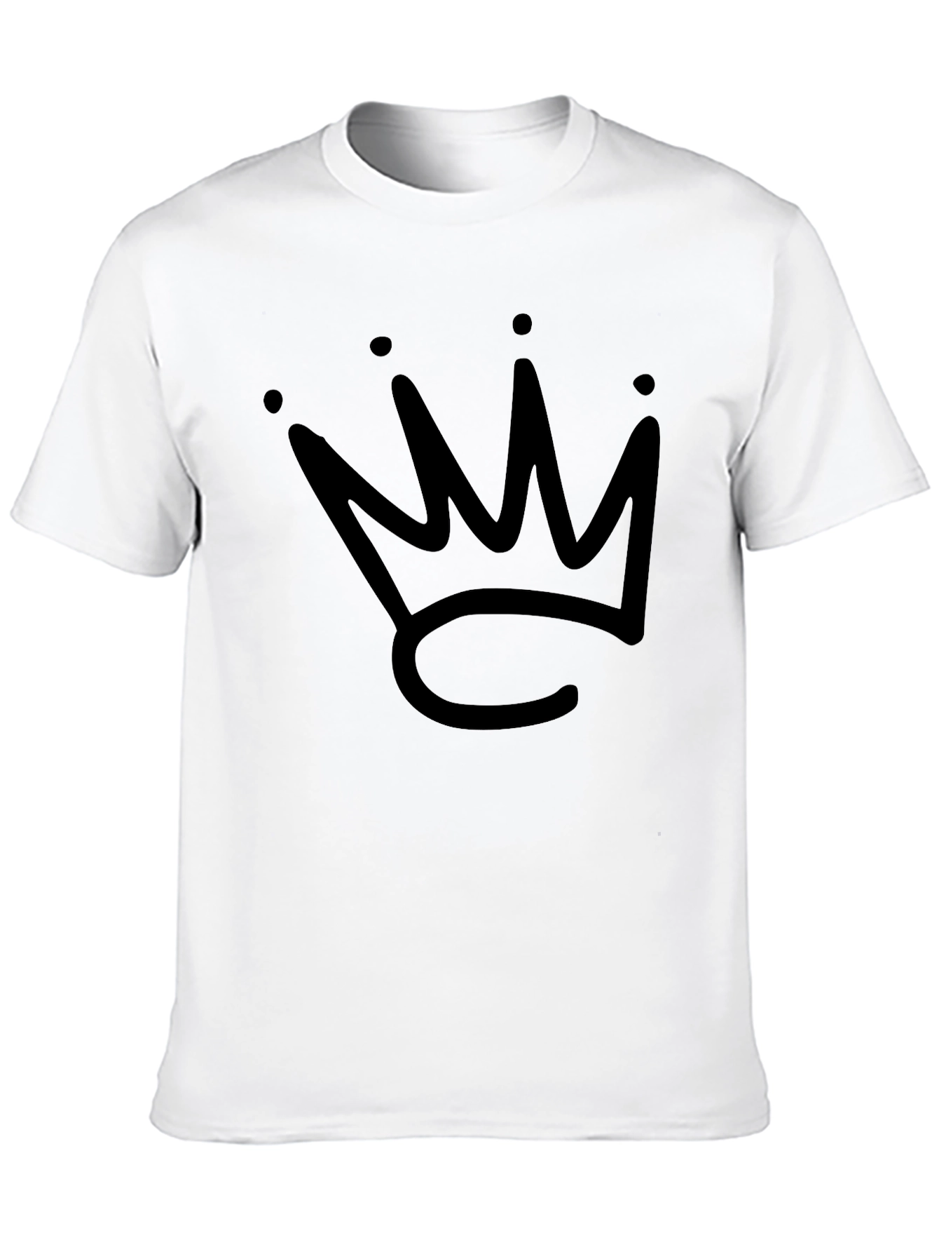 Black Crown Graphic T-Shirt - Stylish Casual Wear
