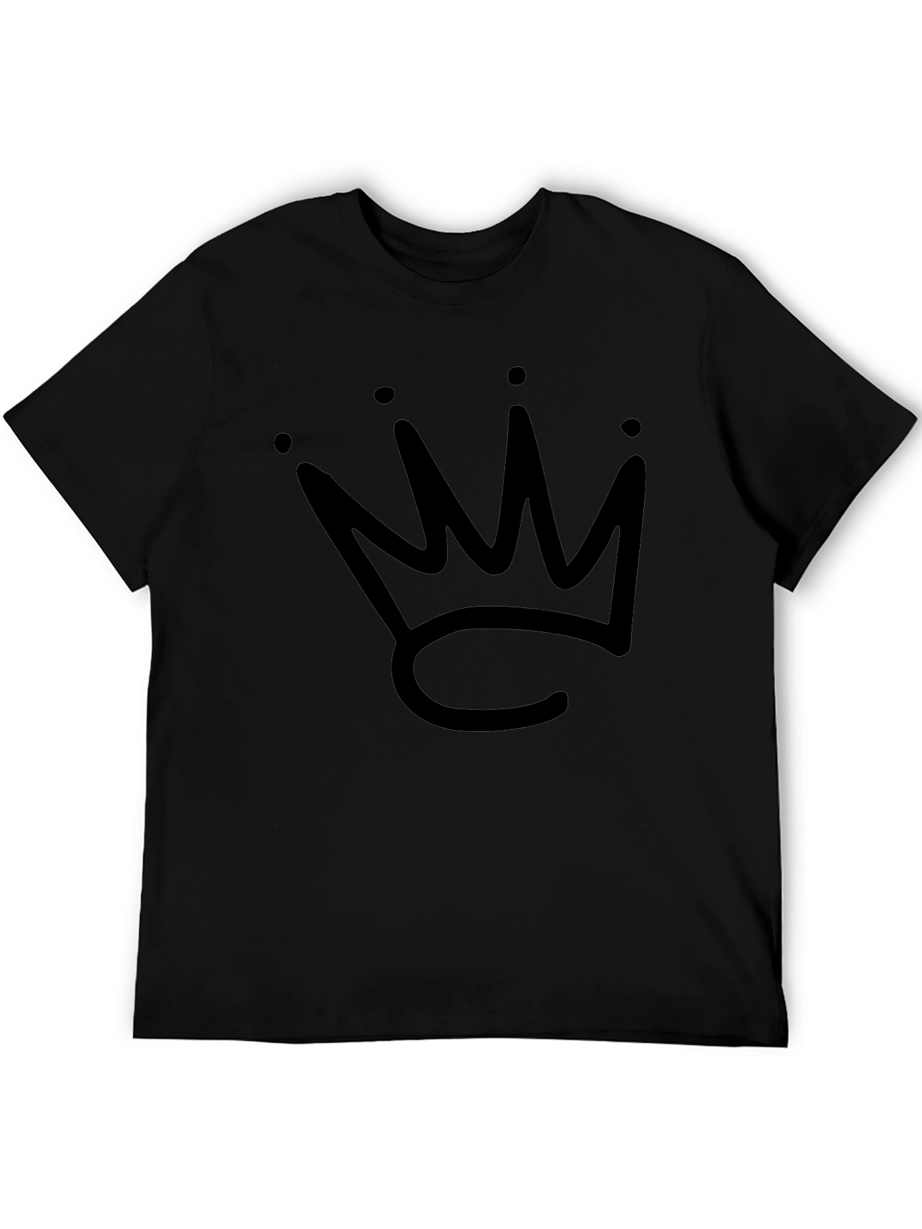 Black Crown Graphic T-Shirt - Stylish Casual Wear