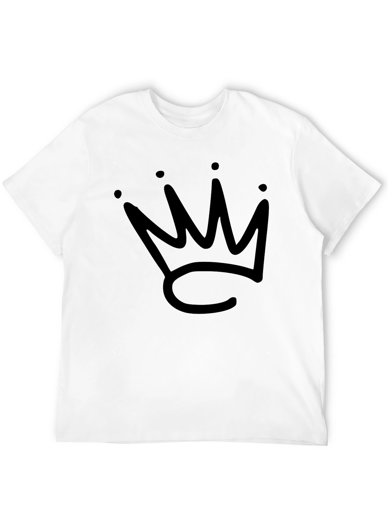 Black Crown Graphic T-Shirt - Stylish Casual Wear