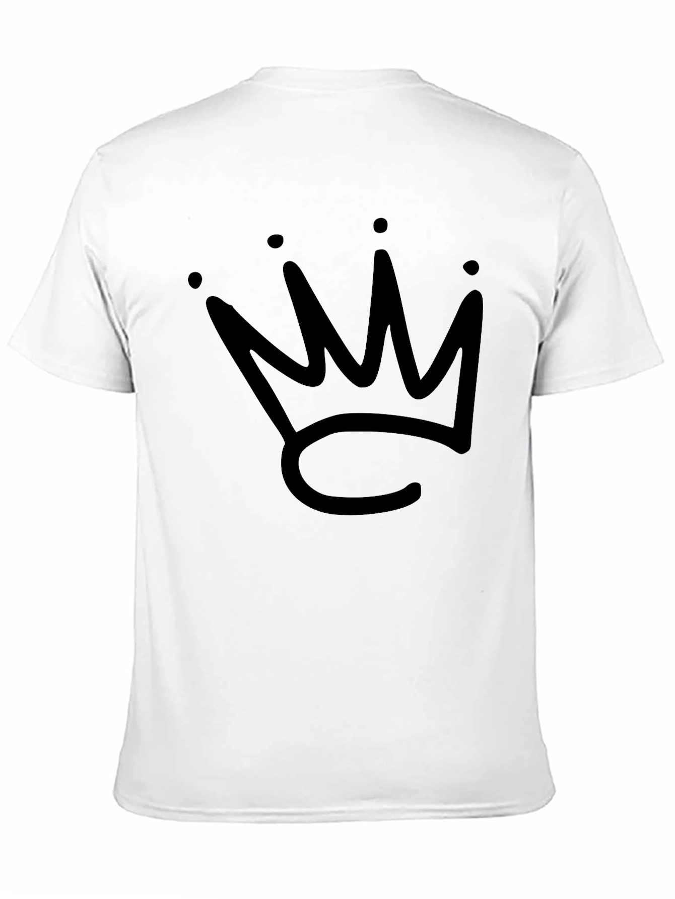 Black Crown Graphic T-Shirt - Stylish Casual Wear