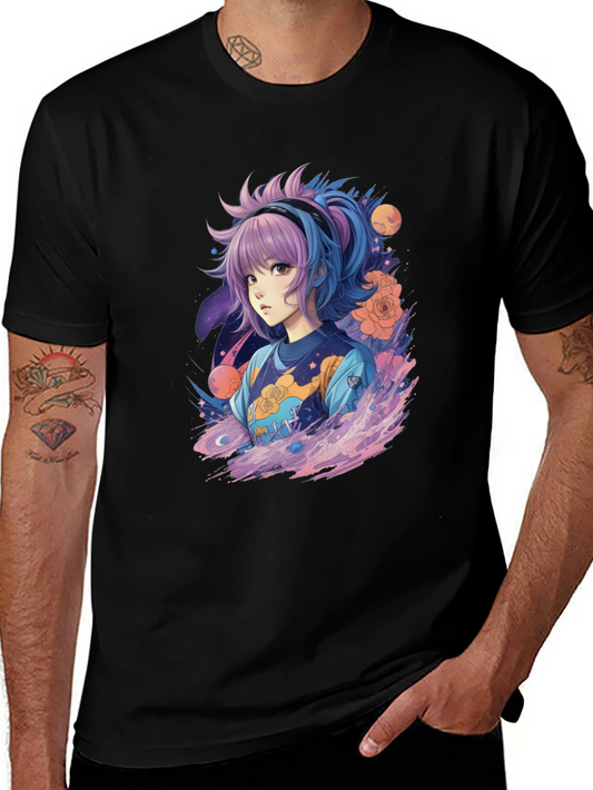 Anime Girl Graphic Tee - Unique Streetwear