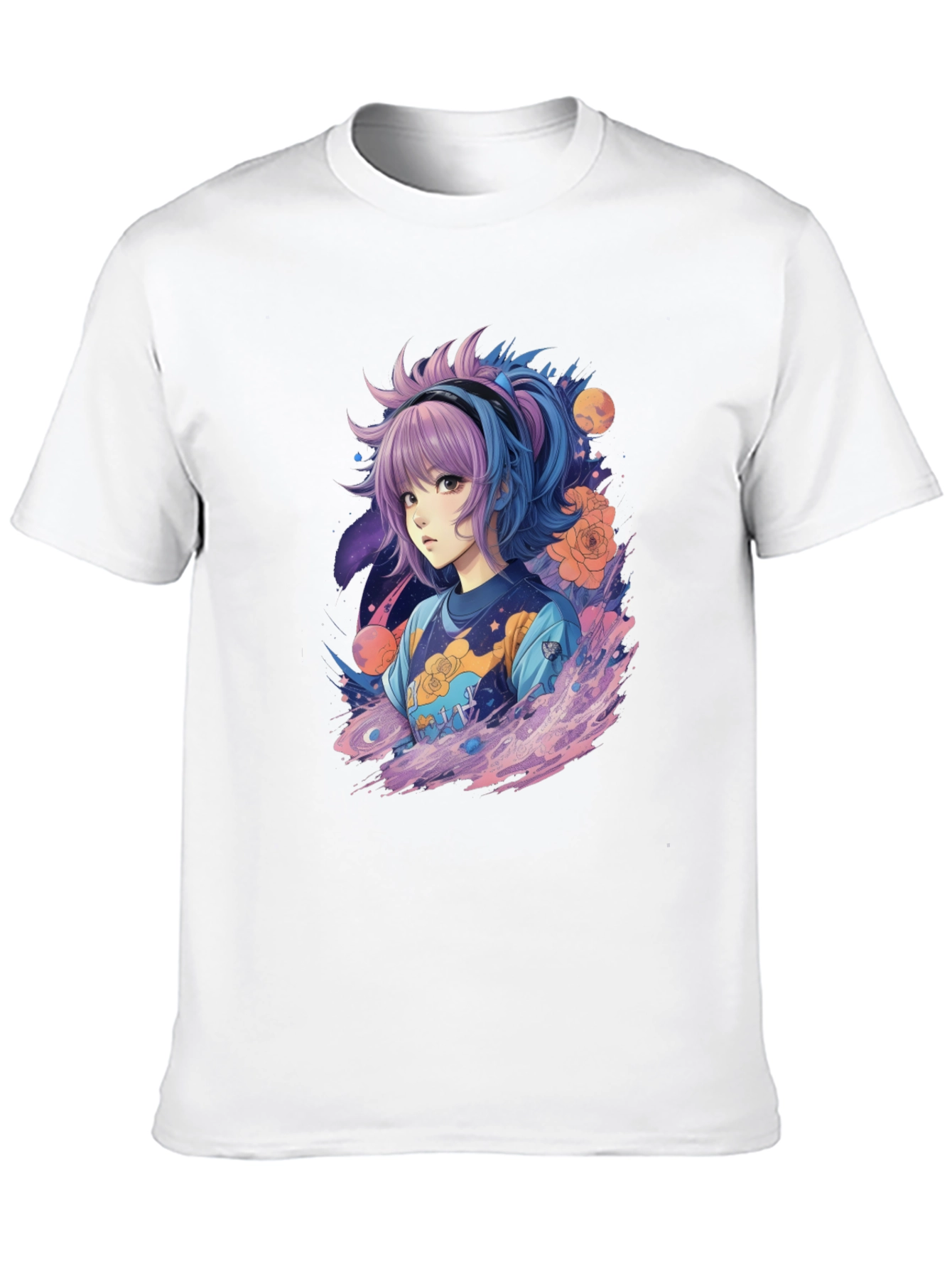 Anime Girl Graphic Tee - Unique Streetwear