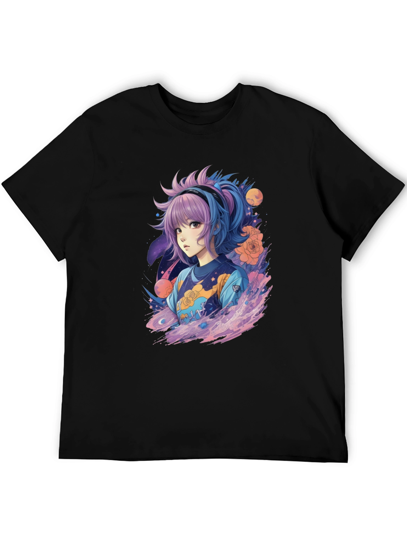Anime Girl Graphic Tee - Unique Streetwear