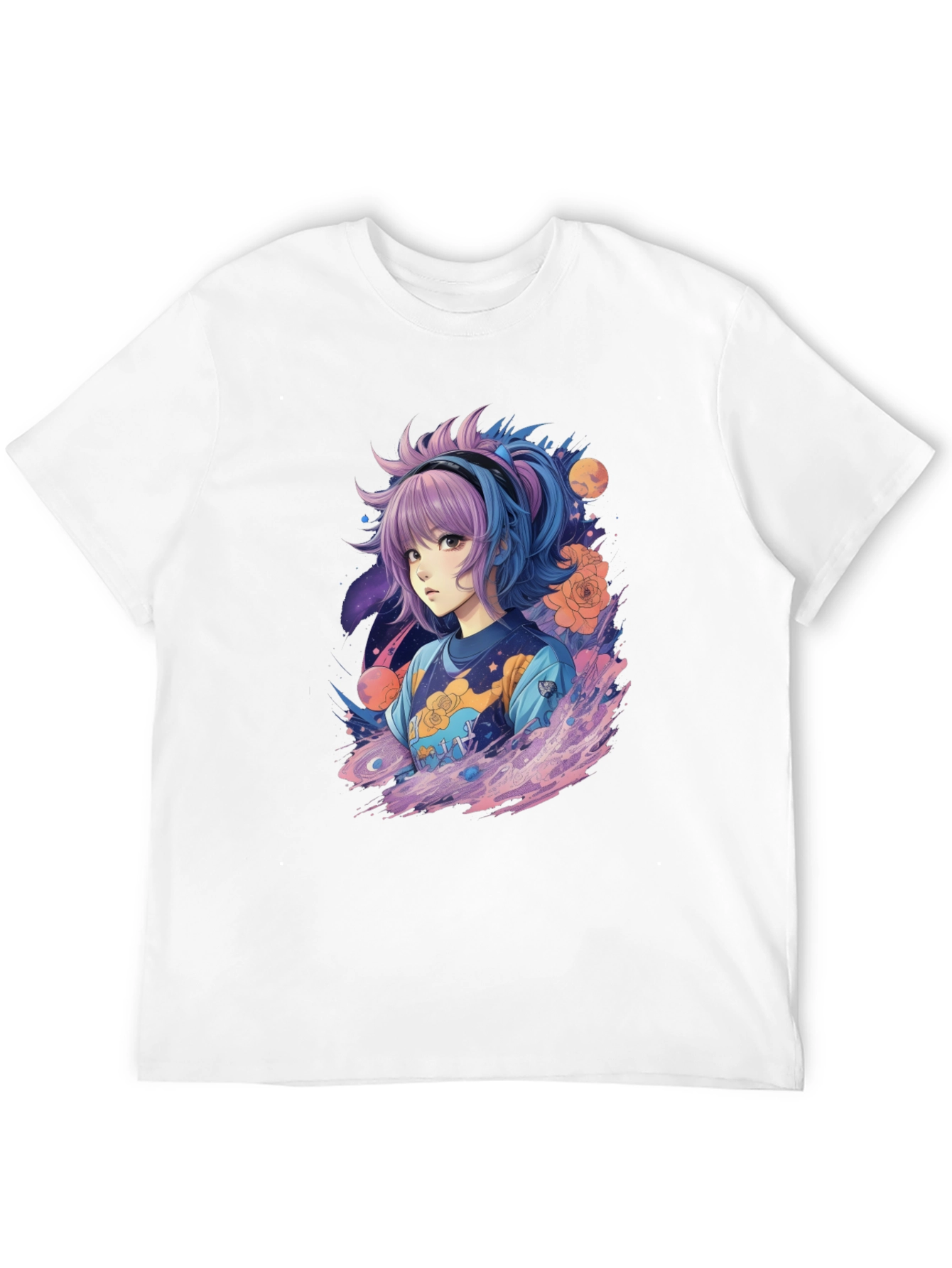 Anime Girl Graphic Tee - Unique Streetwear