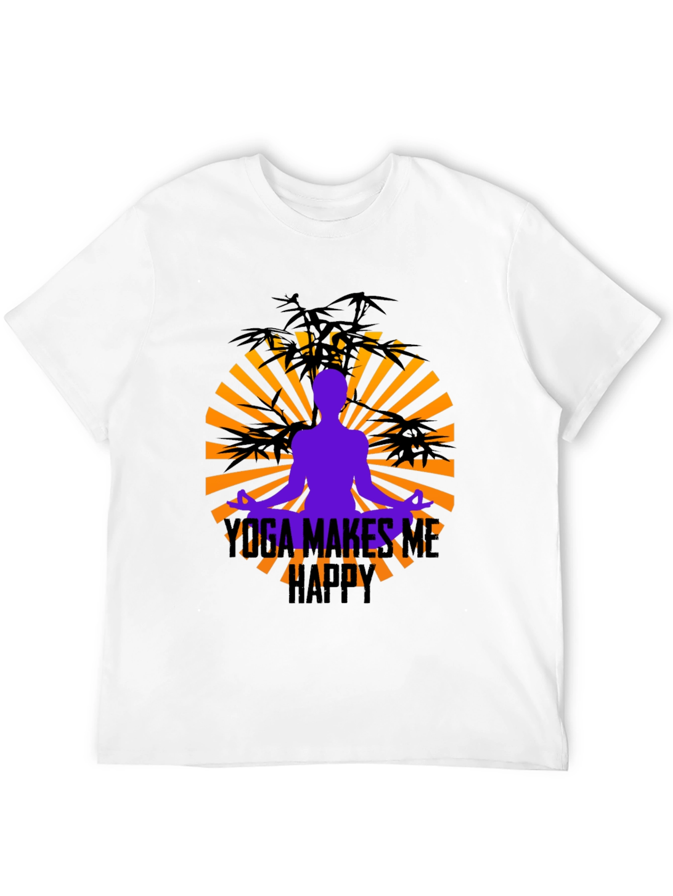 Yoga Makes Me Happy Graphic Tee