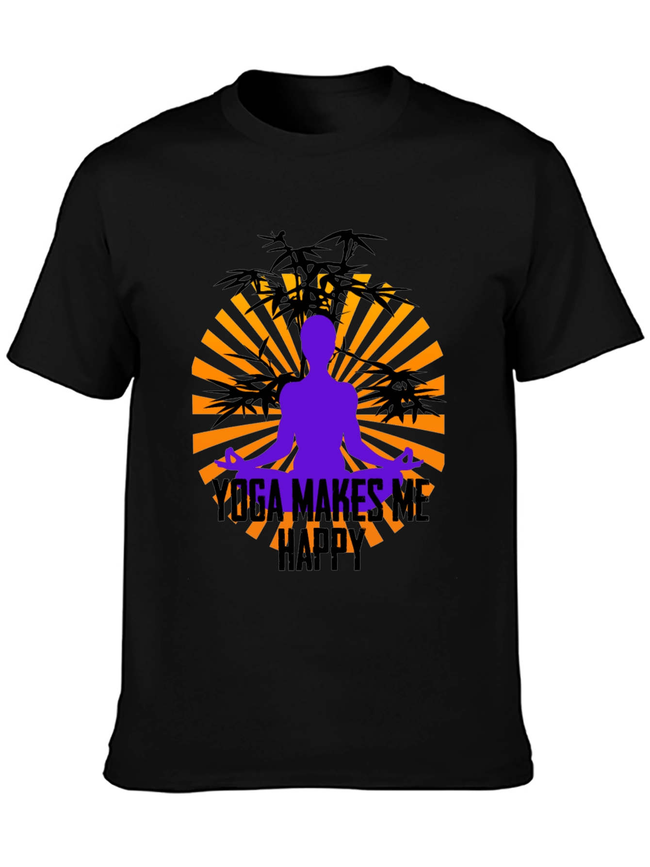 Yoga Makes Me Happy Graphic Tee