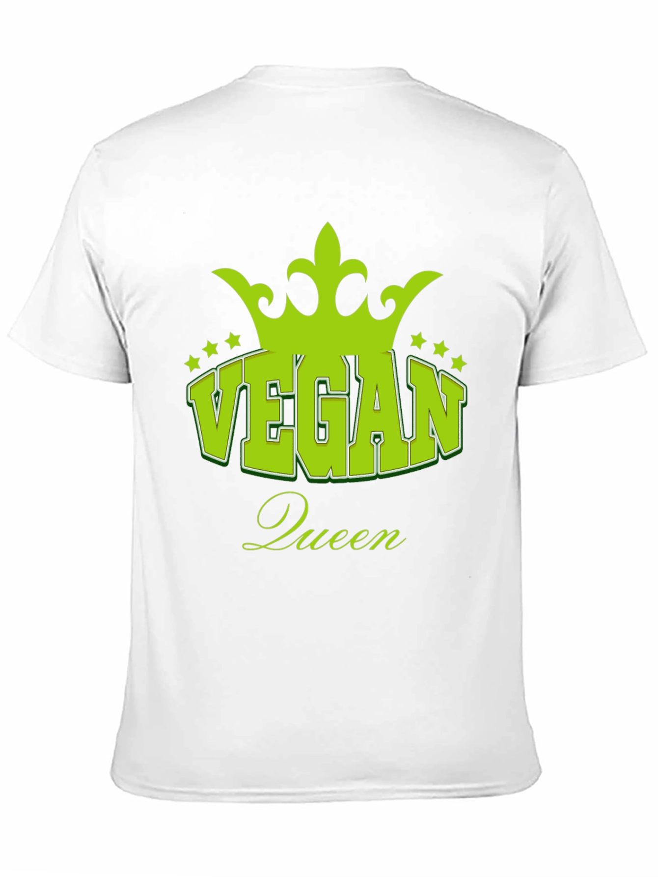 Vegan Queen Black T-Shirt