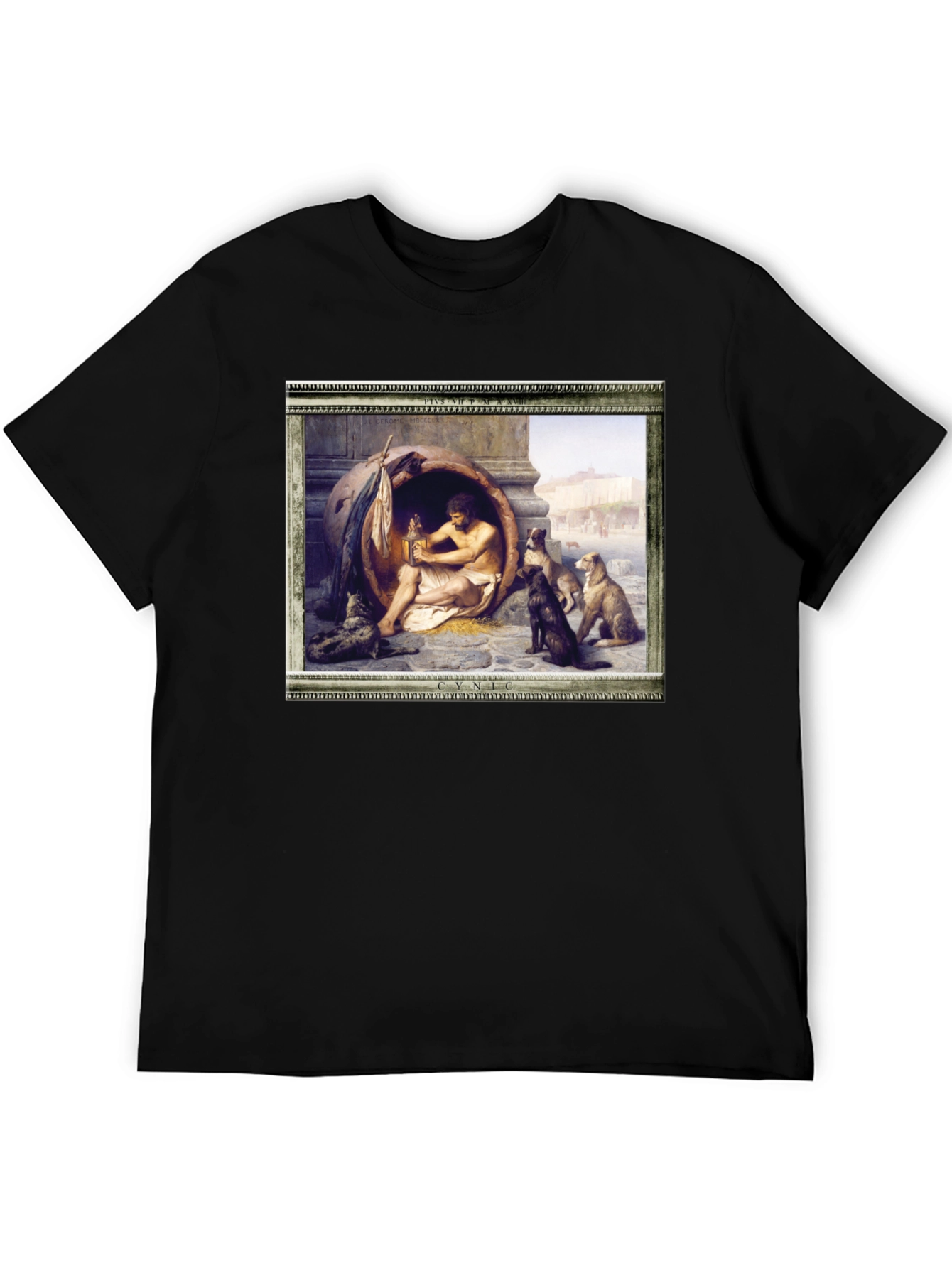 Cynic Diogenes in a Tub T-Shirt - Philosophic Style