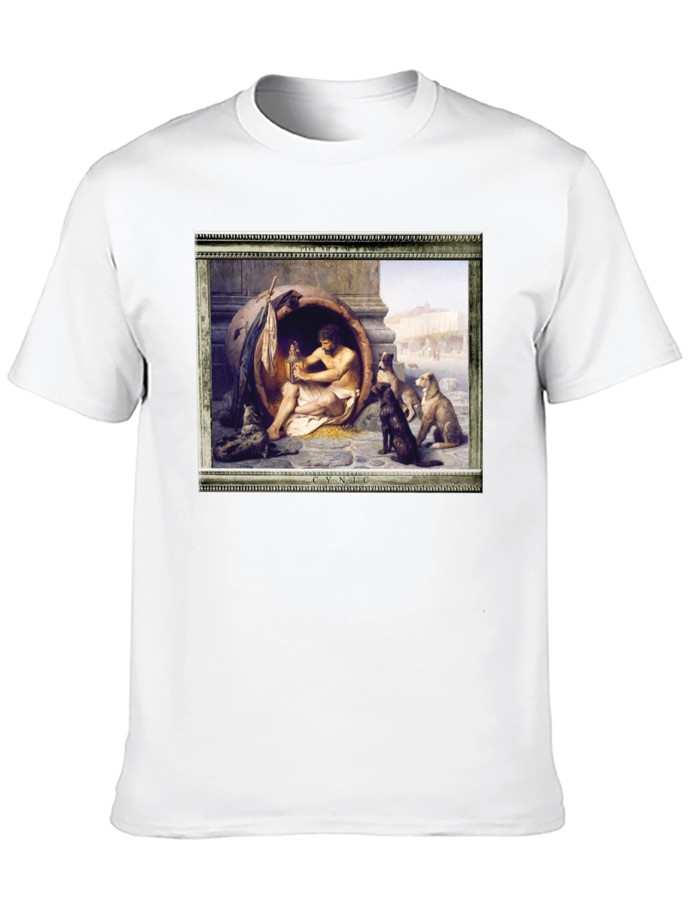 Cynic Diogenes in a Tub T-Shirt - Philosophic Style