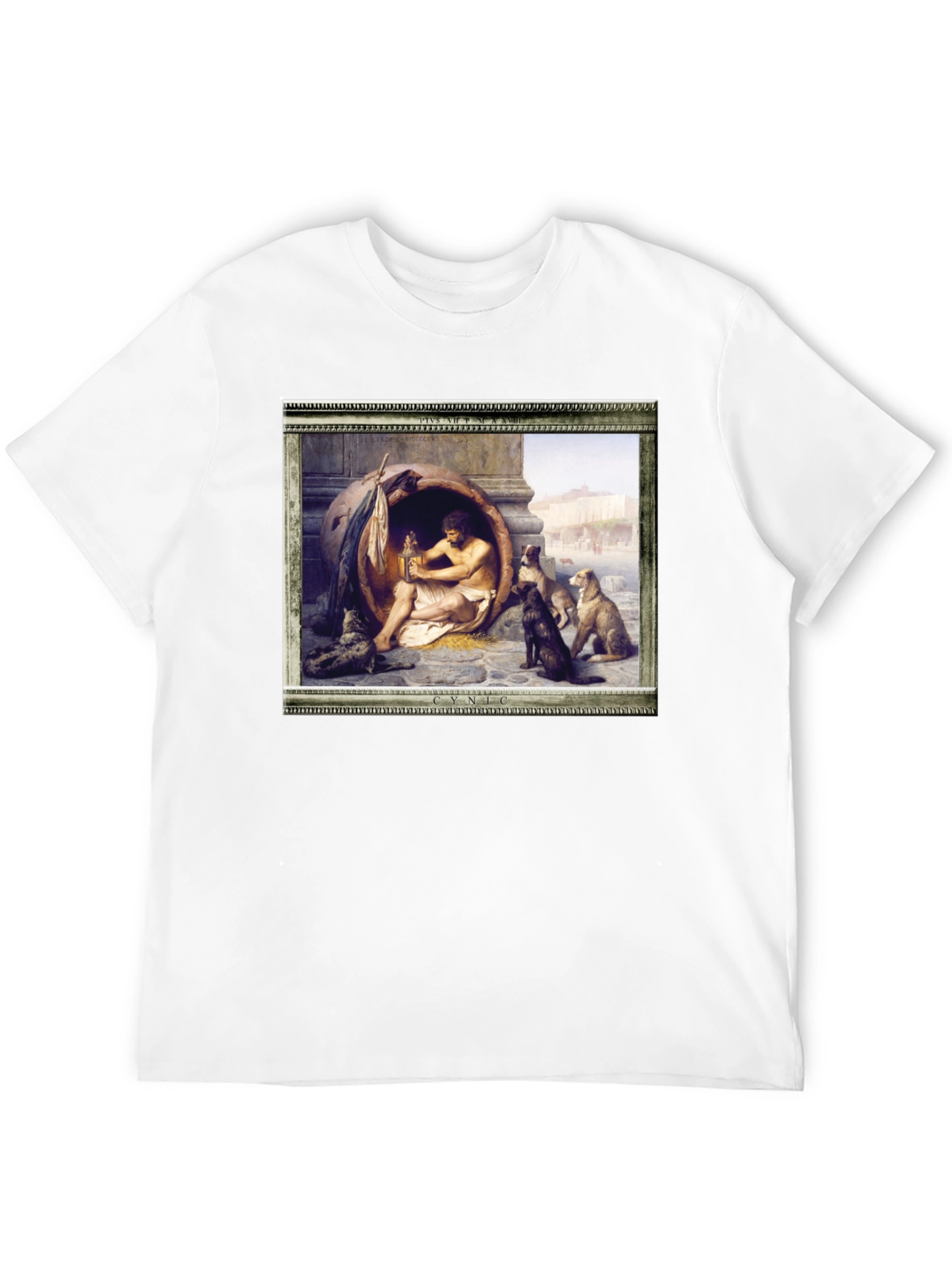 Cynic Diogenes in a Tub T-Shirt - Philosophic Style