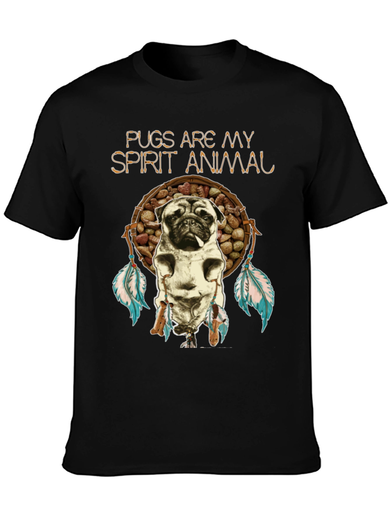 Pugs Are My Spirit Animal Graphic T-Shirt