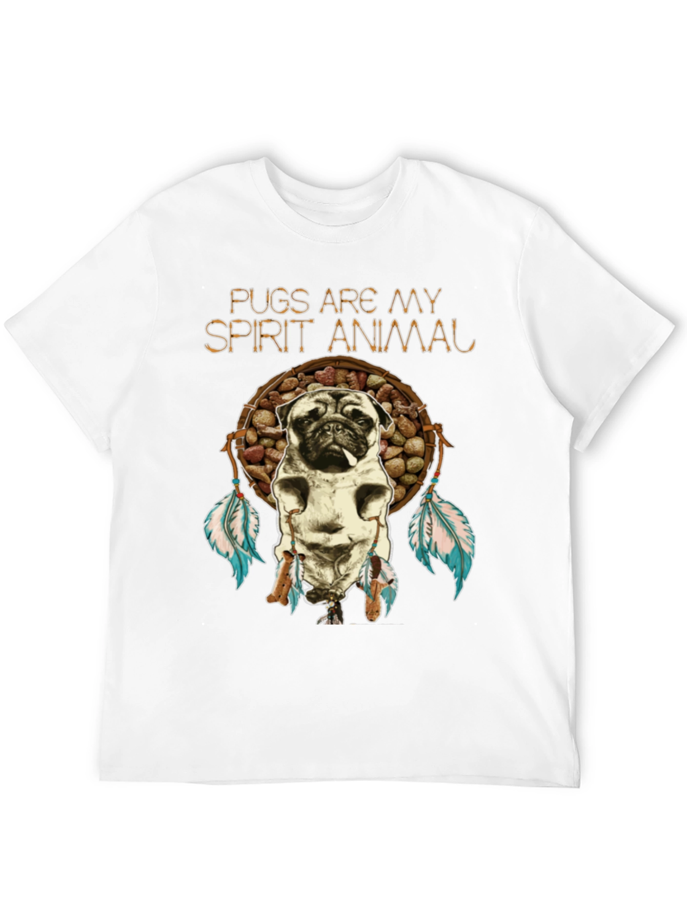 Pugs Are My Spirit Animal Graphic T-Shirt