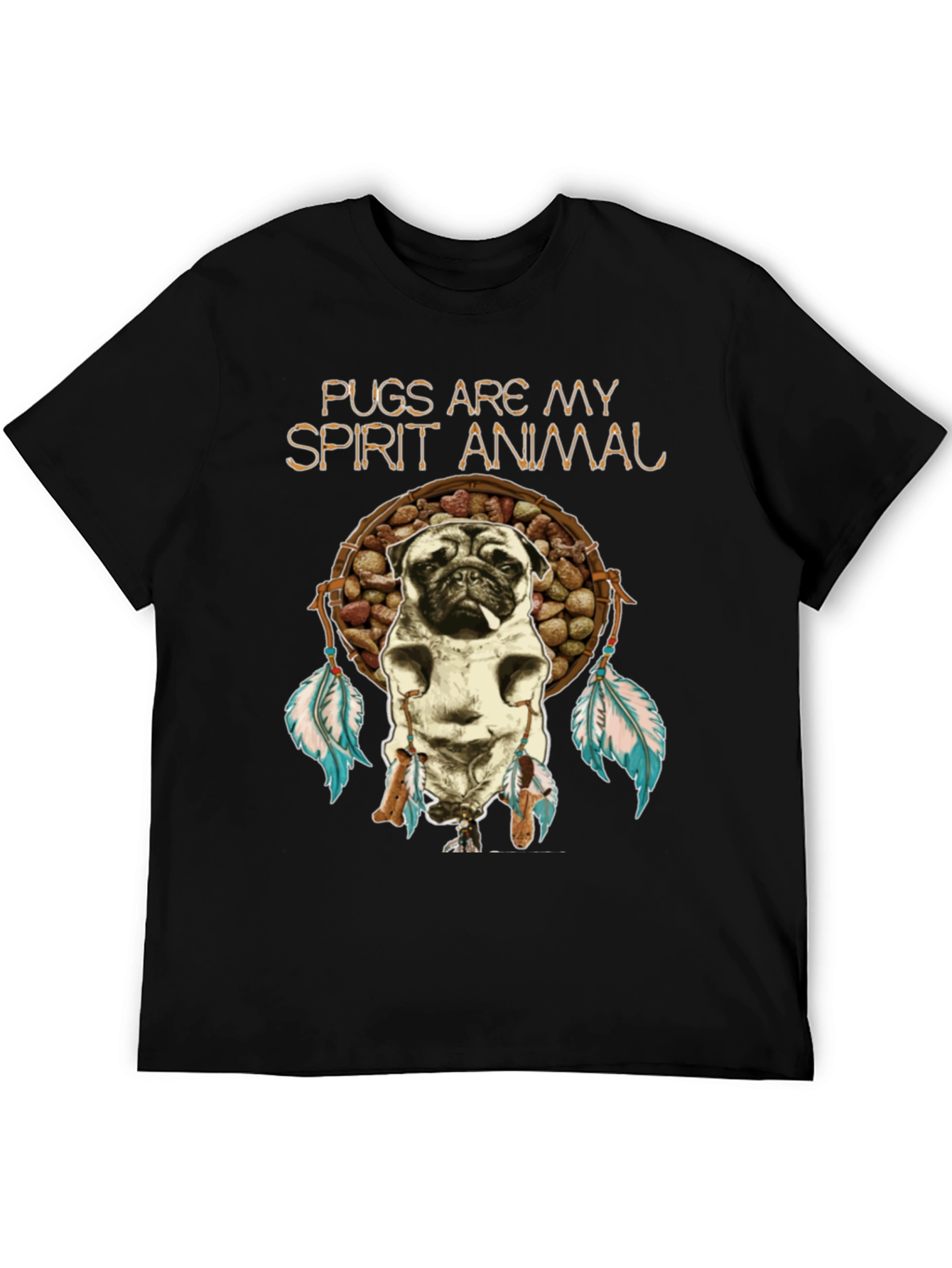 Pugs Are My Spirit Animal Graphic T-Shirt