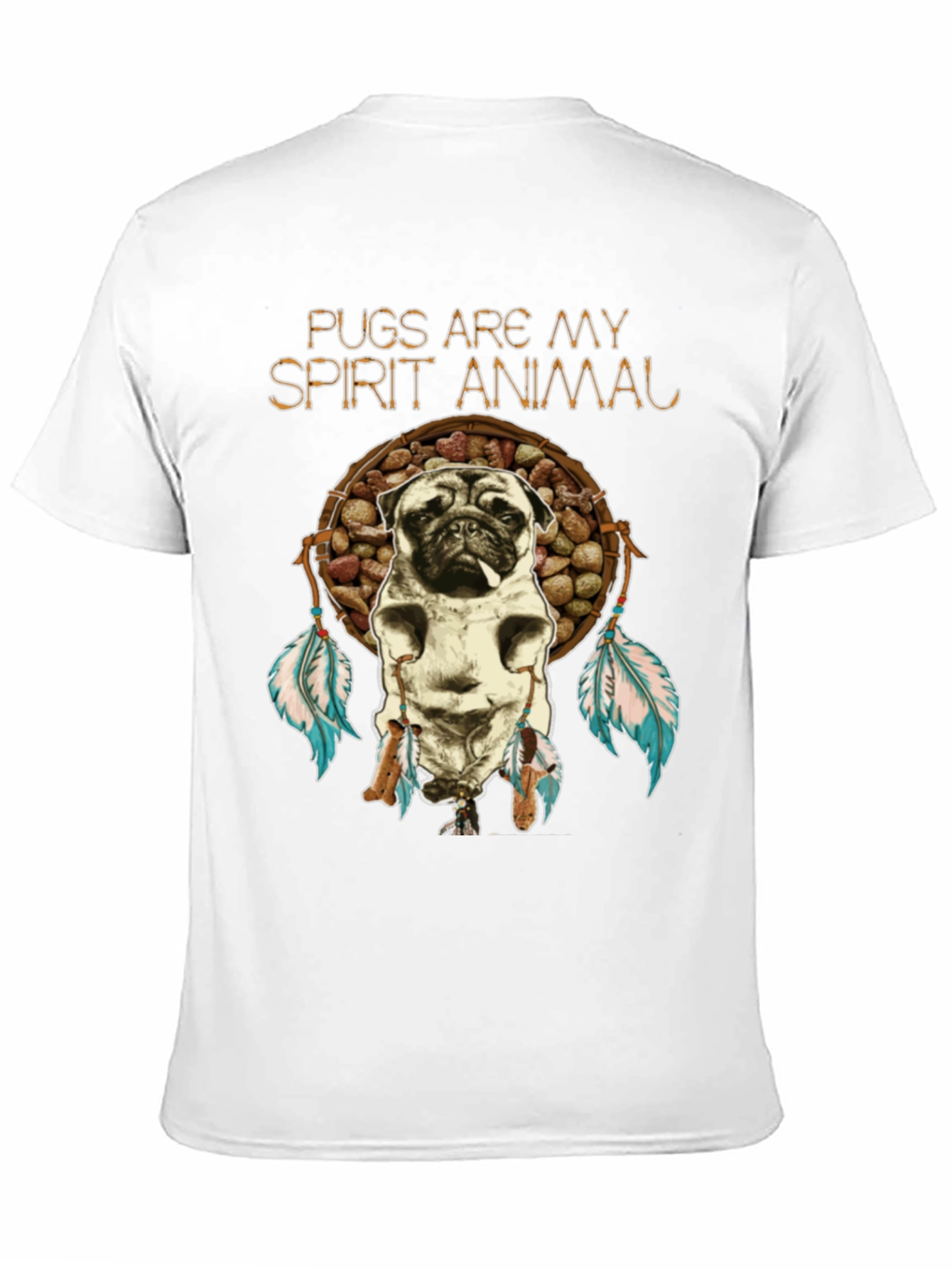 Pugs Are My Spirit Animal Graphic T-Shirt