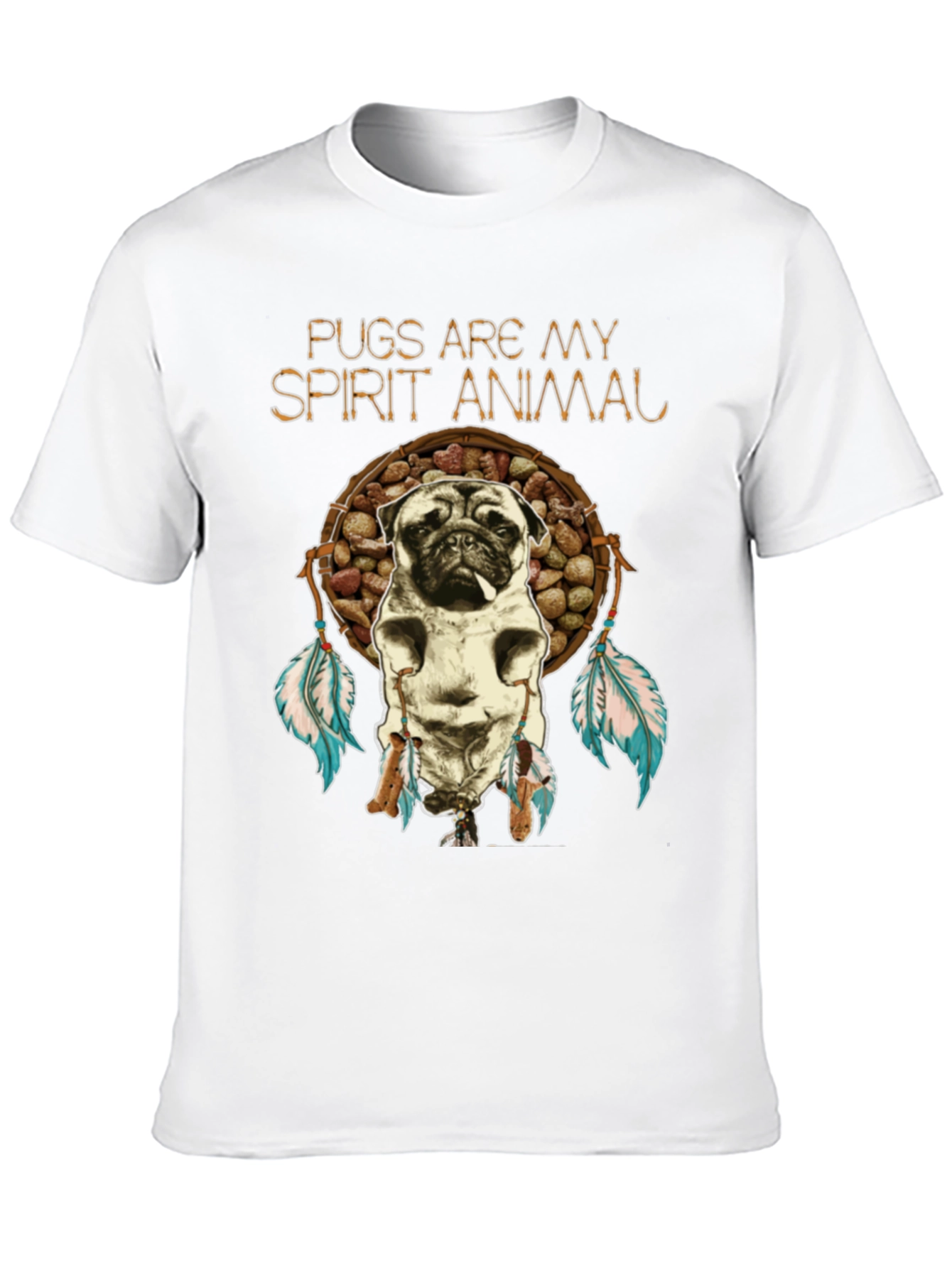 Pugs Are My Spirit Animal Graphic T-Shirt