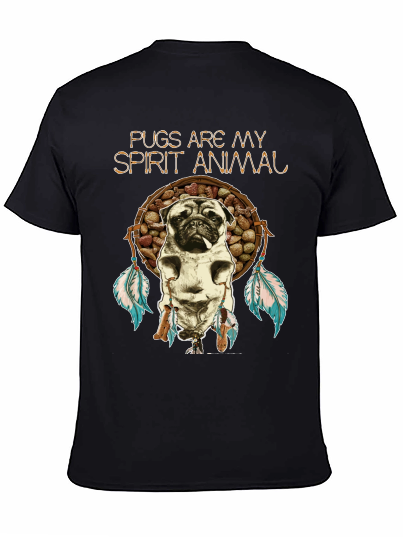 Pugs Are My Spirit Animal Graphic T-Shirt