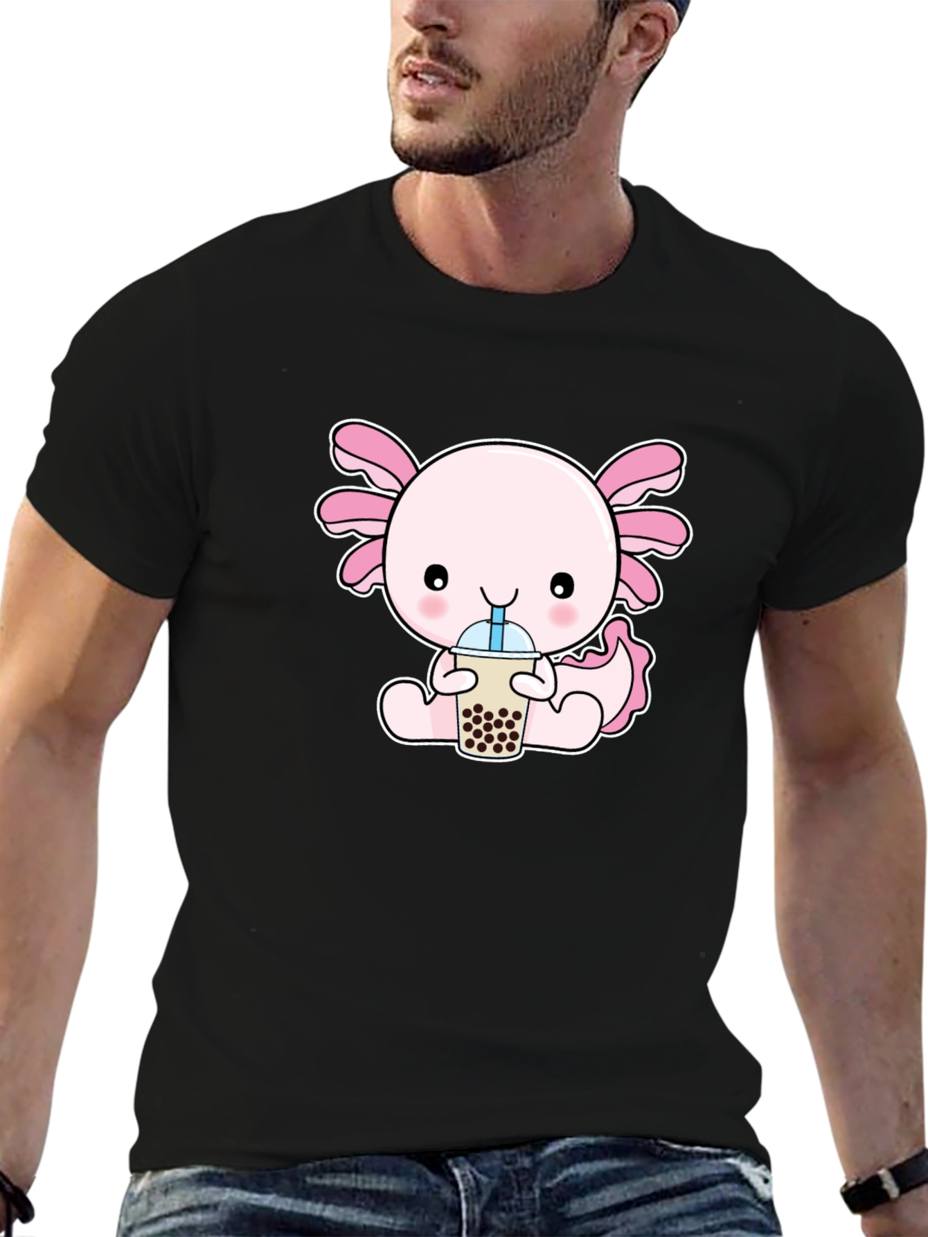 Axolotl Boba Tea Graphic Tee