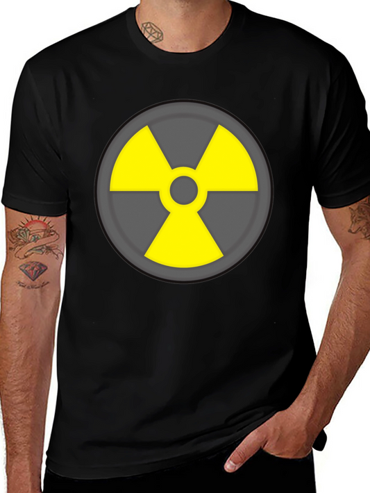 Radioactive Symbol T-Shirt - Black Cotton Blend