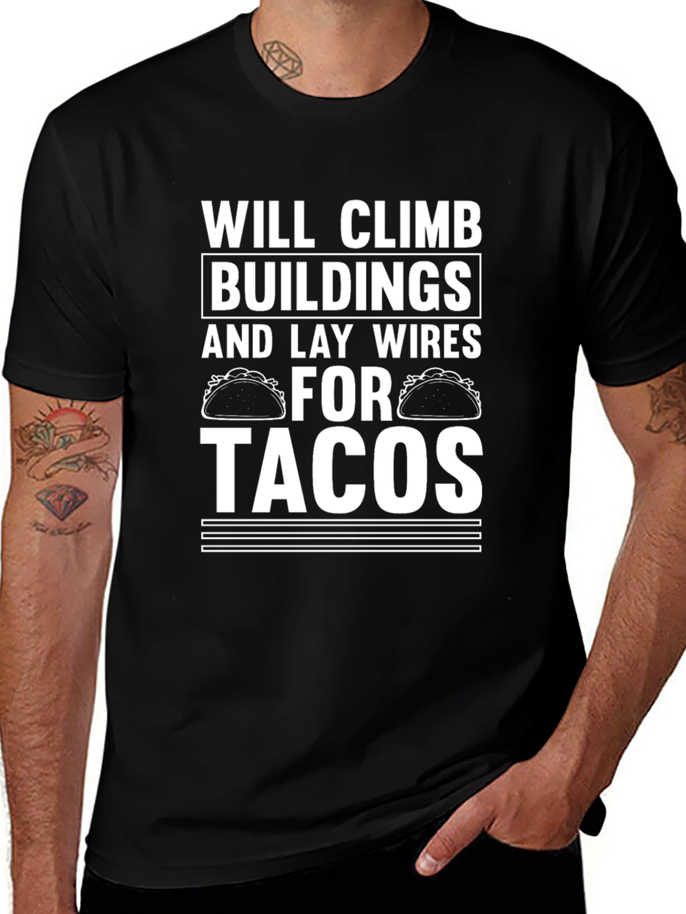 Will Climb Buildings for Tacos T-Shirt