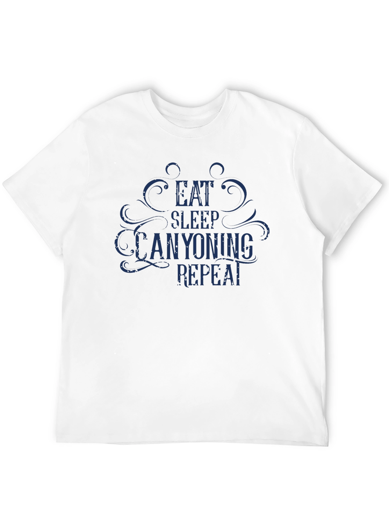 Eat Sleep Canyoning Repeat Black T-Shirt