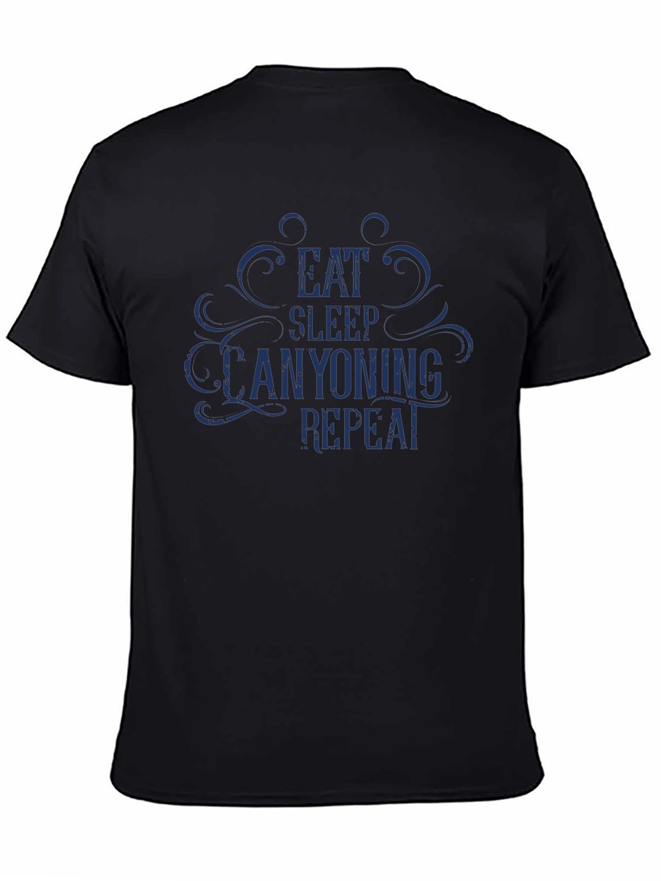 Eat Sleep Canyoning Repeat Black T-Shirt