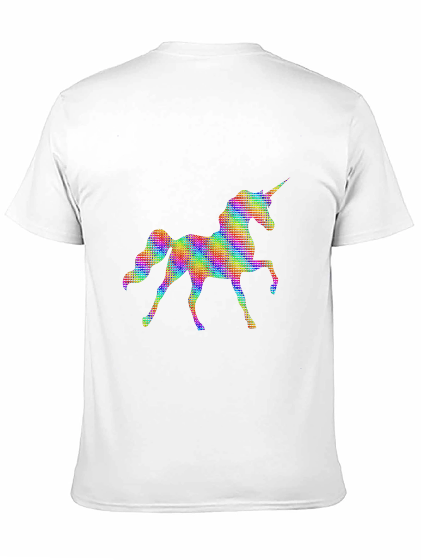 Rainbow Unicorn Graphic Black T-Shirt