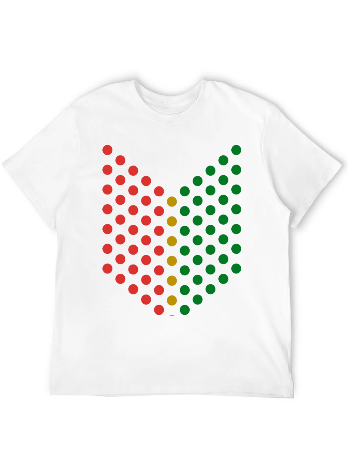 Abstract Dot Pattern Graphic Tee - Black