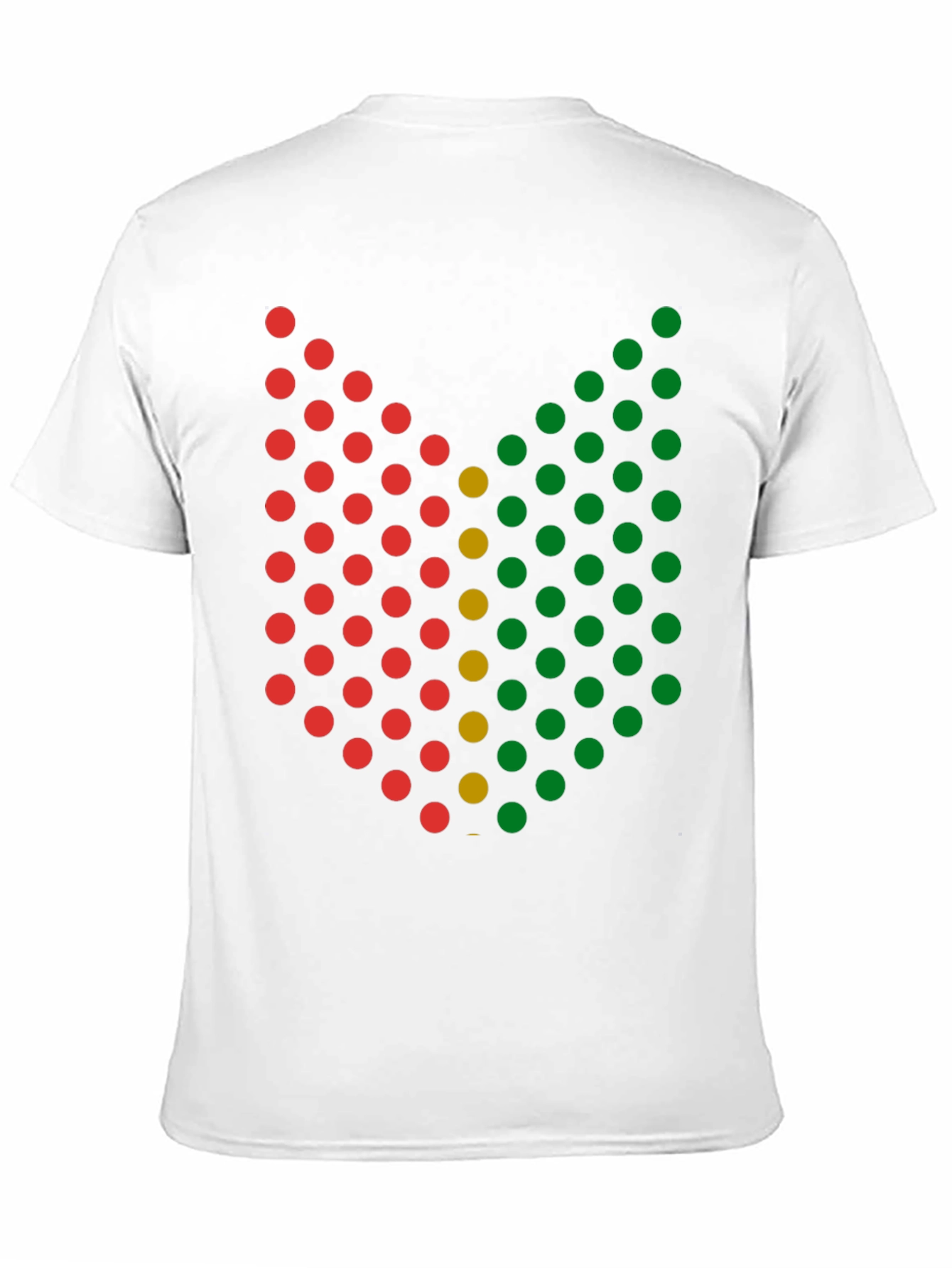 Abstract Dot Pattern Graphic Tee - Black