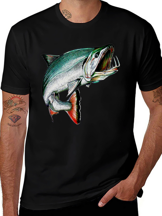 Black T-Shirt with Angler Fish Graphic